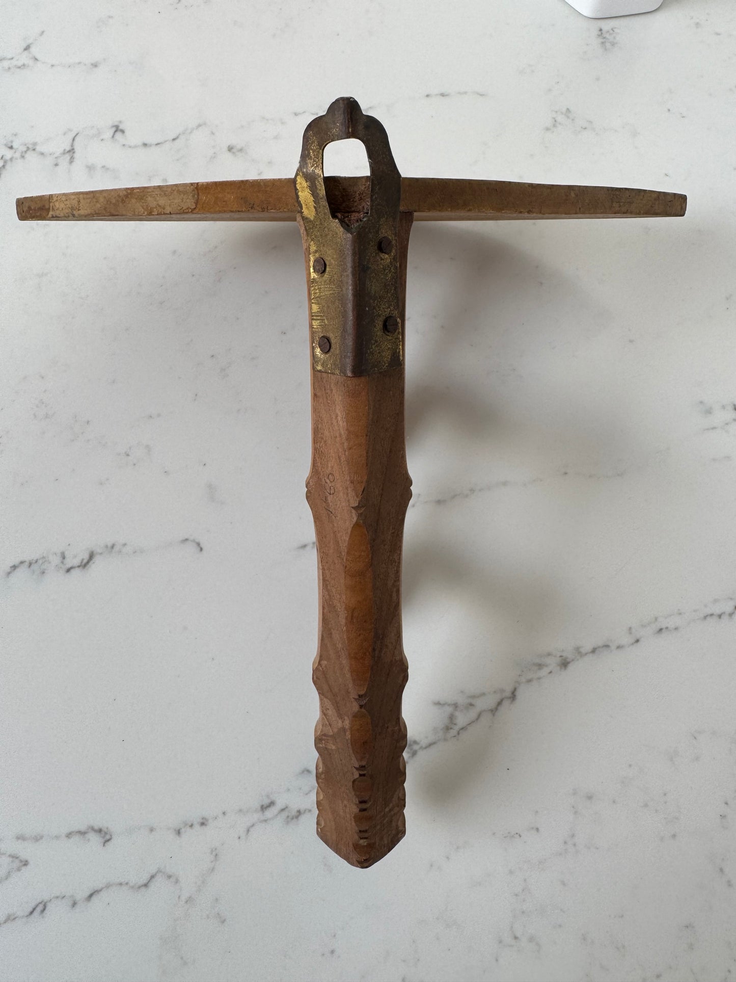 Antique French Faux Bamboo Corner Shelf