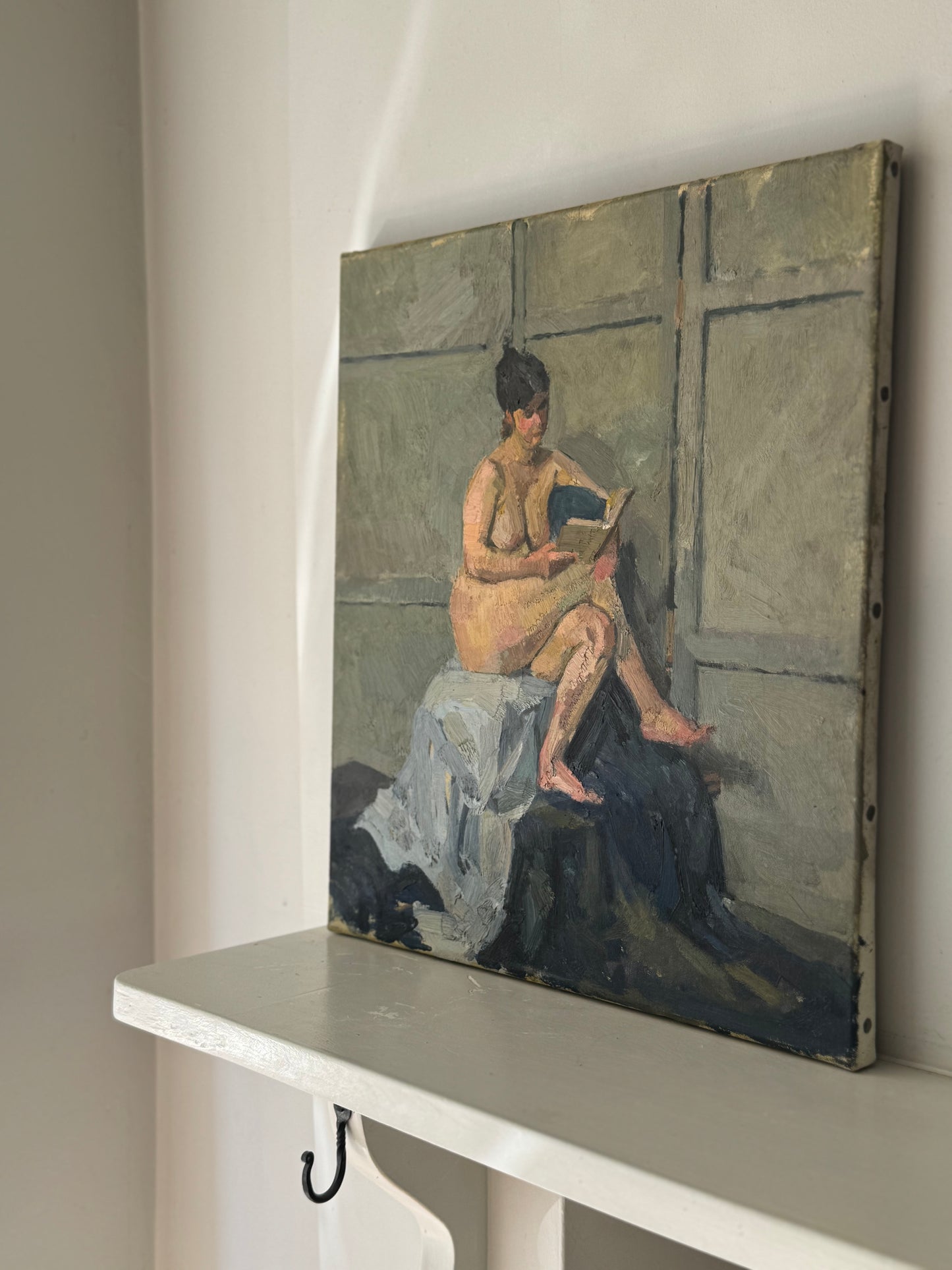 Beautiful Mid Century Nude Oil On Canvas