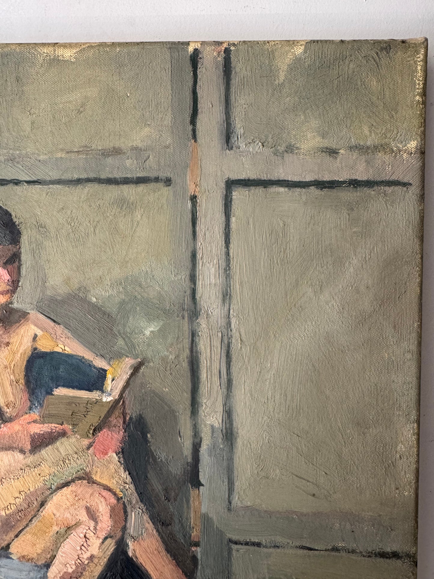 Beautiful Mid Century Nude Oil On Canvas
