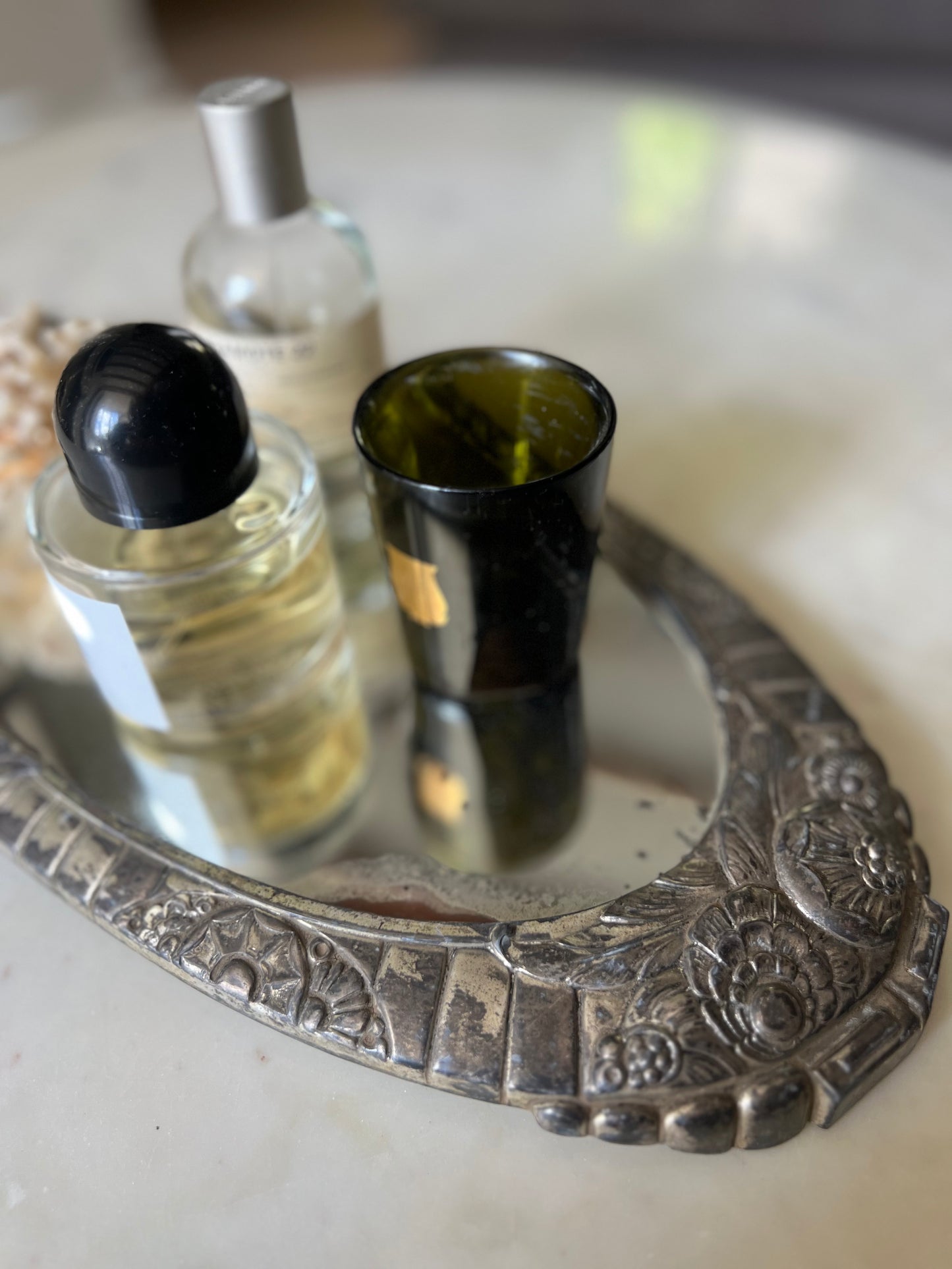 Vintage French Art Deco Mirrored Tray