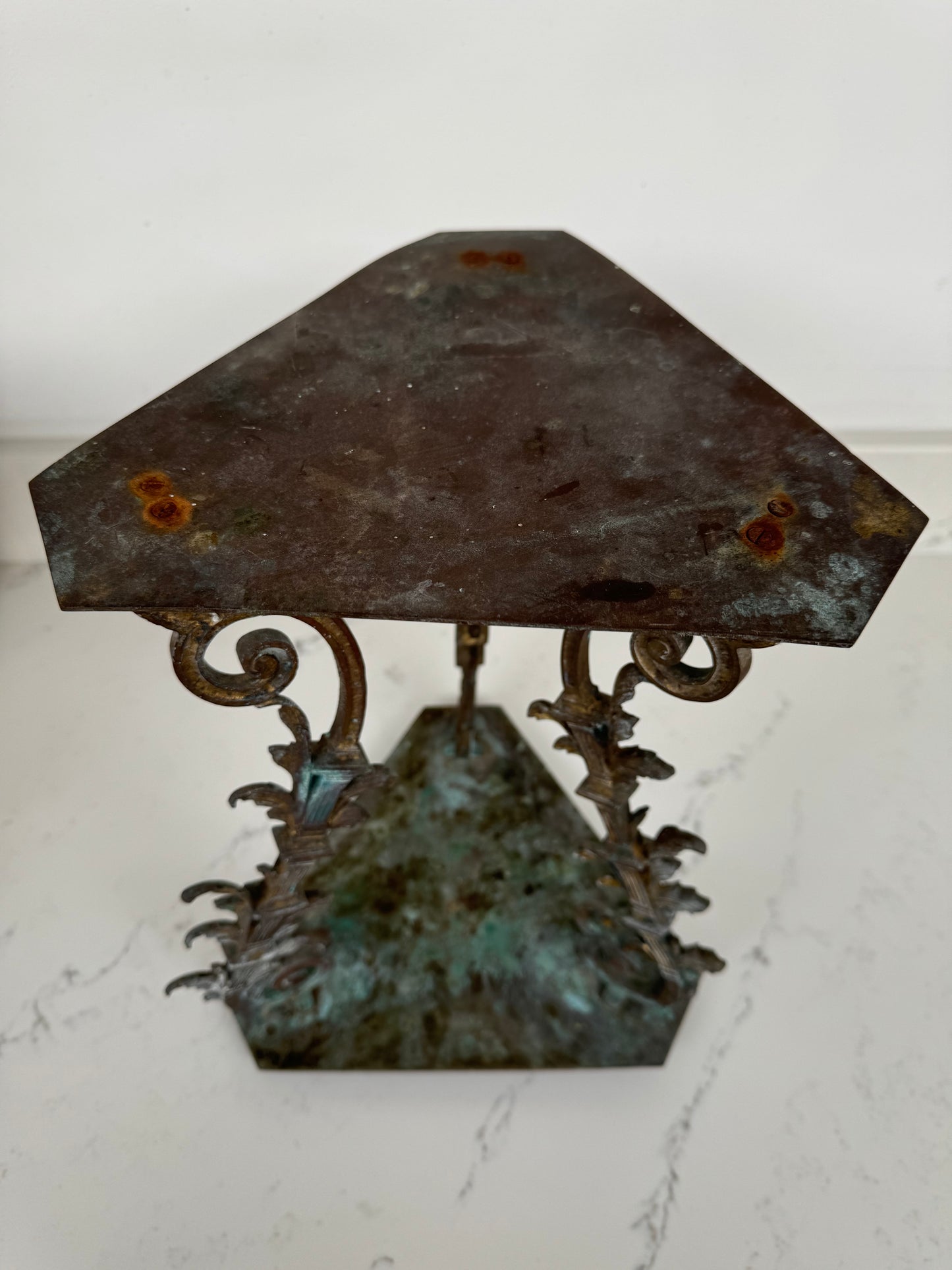 Pair Of Vintage Ornate Handmade Brass Stands