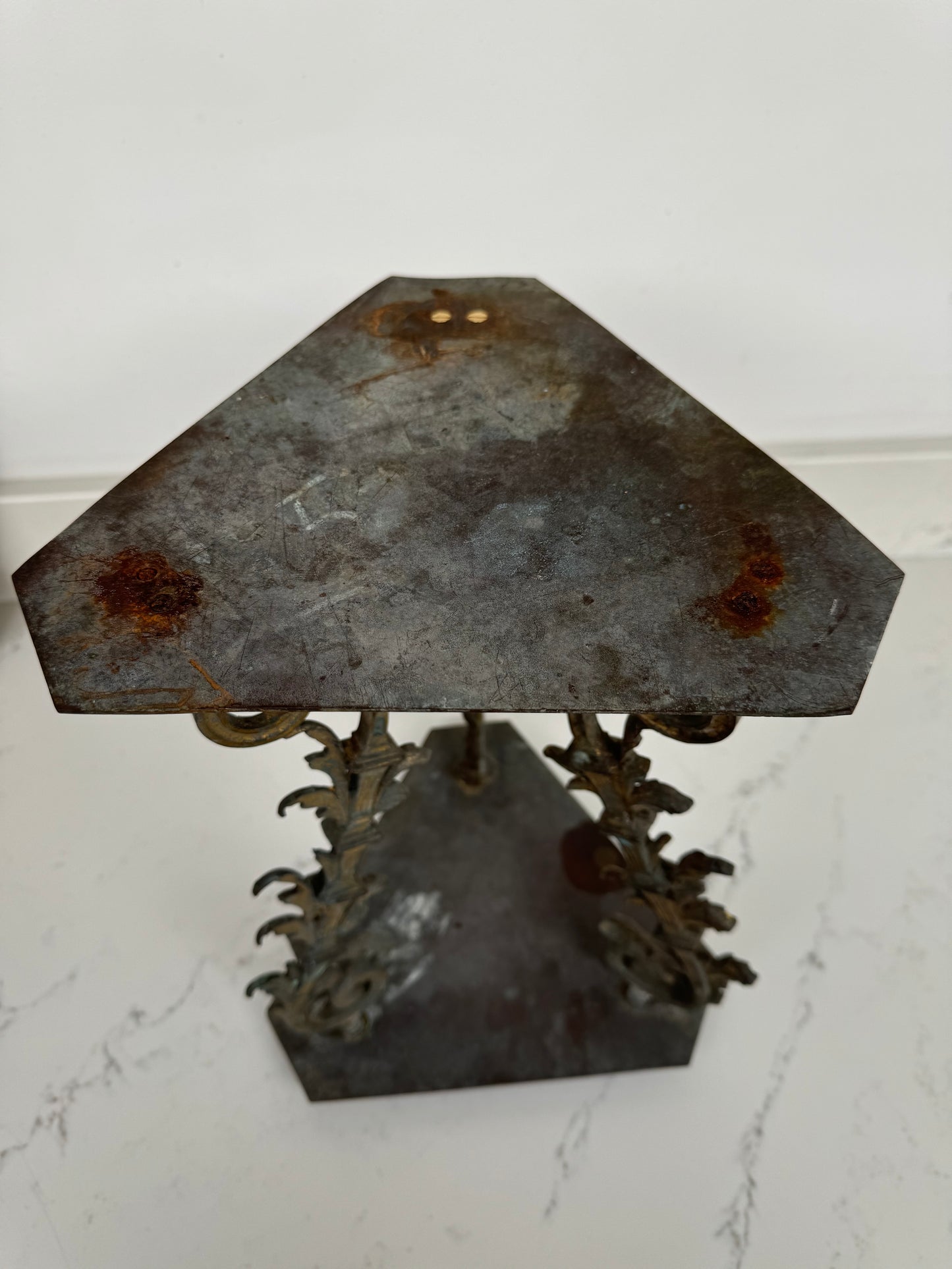 Pair Of Vintage Ornate Handmade Brass Stands