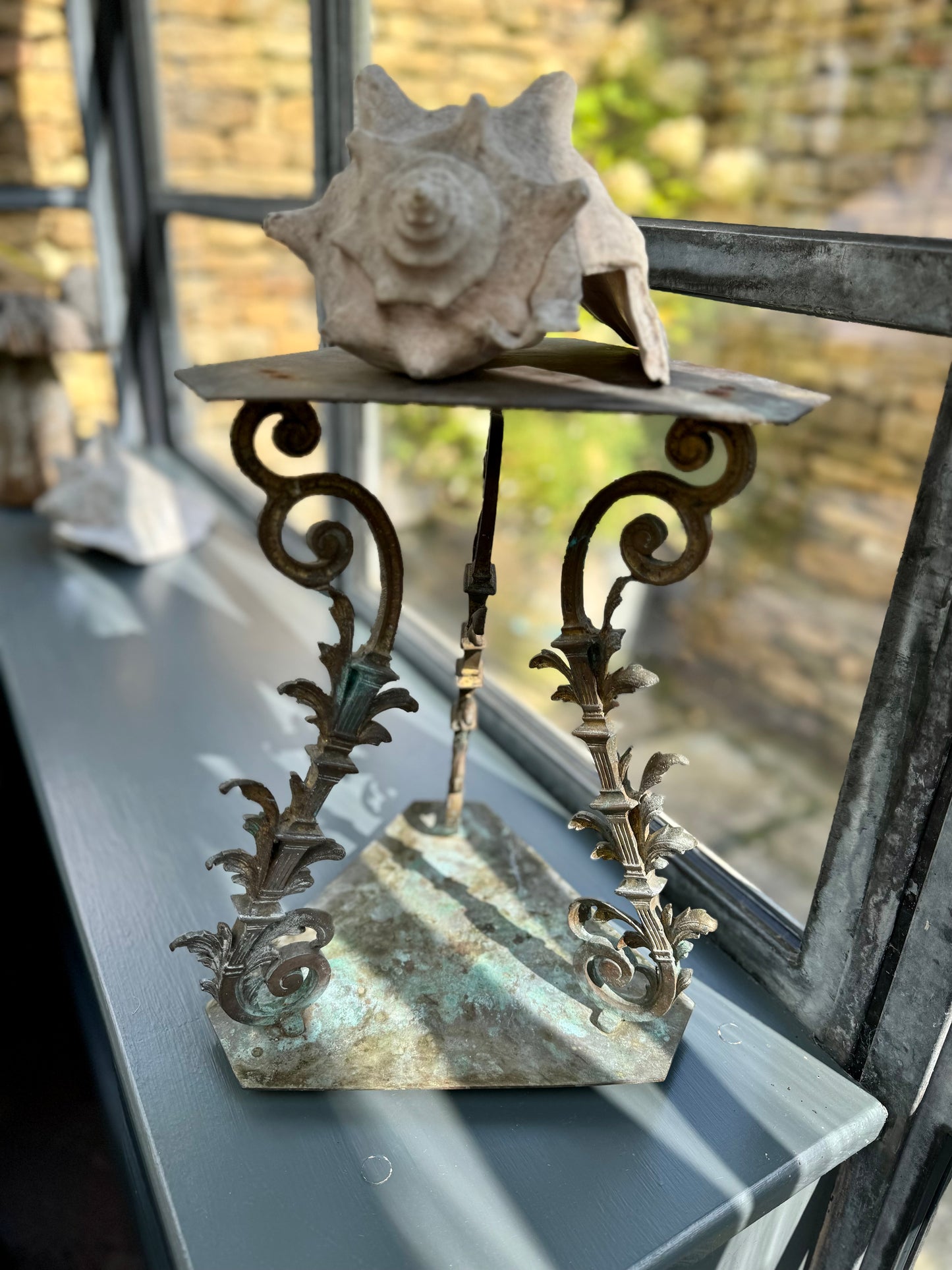 Pair Of Vintage Ornate Handmade Brass Stands