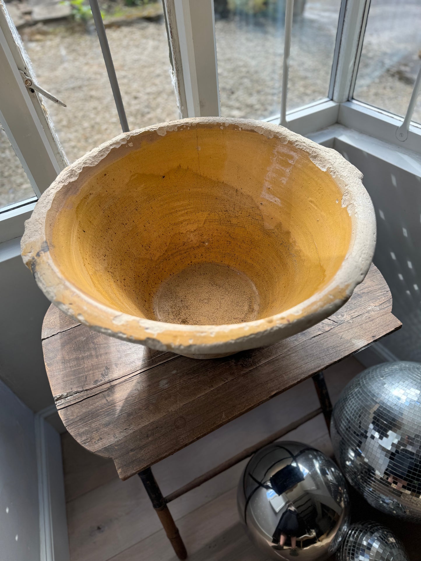 Antique Welsh Crochan Dairy Bowl