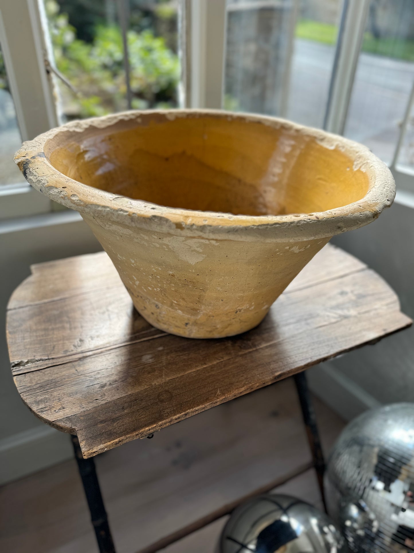 Antique Welsh Crochan Dairy Bowl