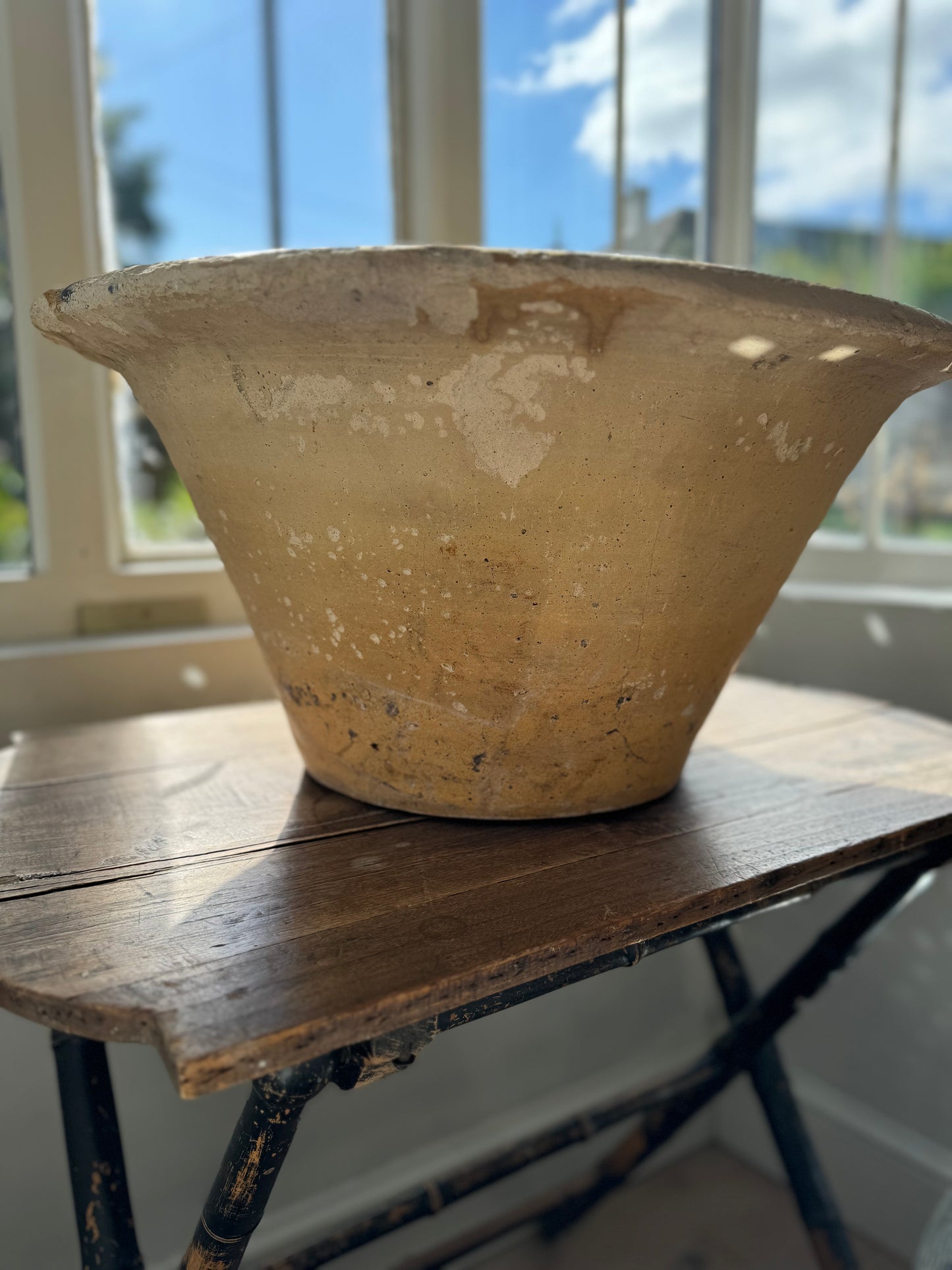 Antique Welsh Crochan Dairy Bowl