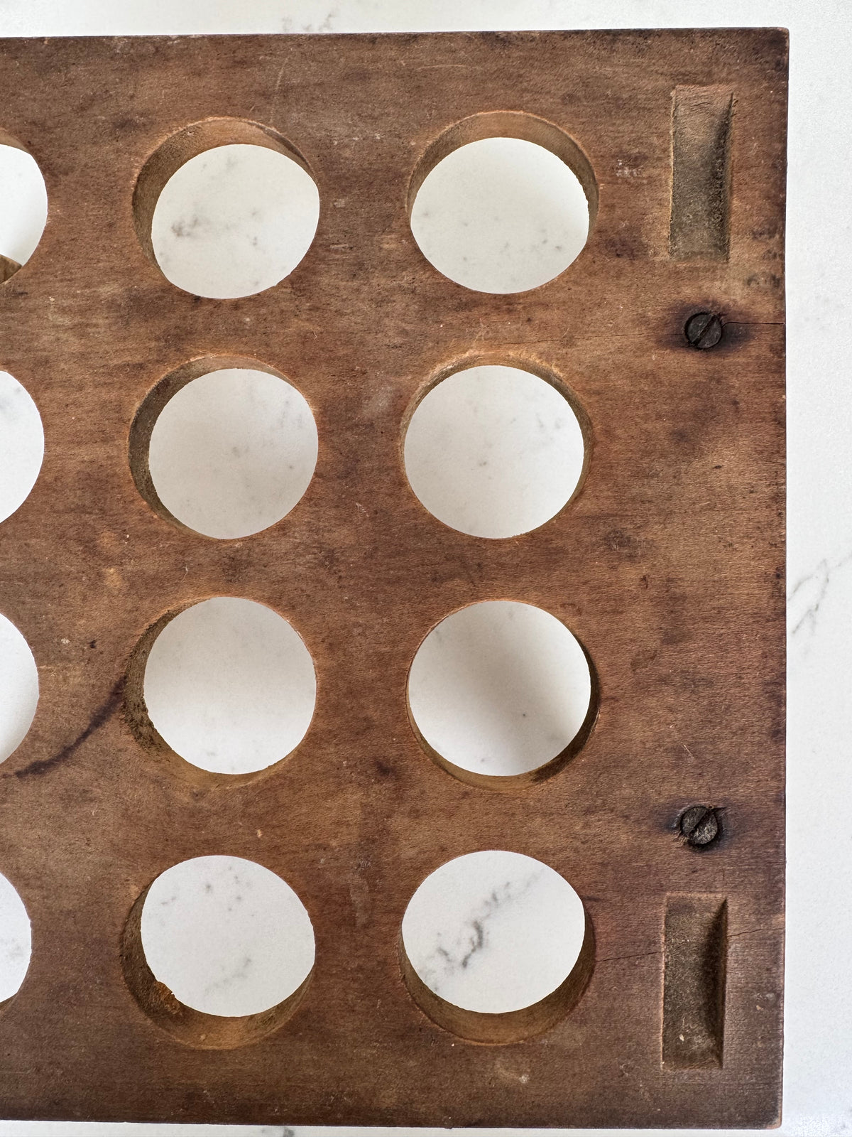 Vintage Wooden Stackable Egg Rack