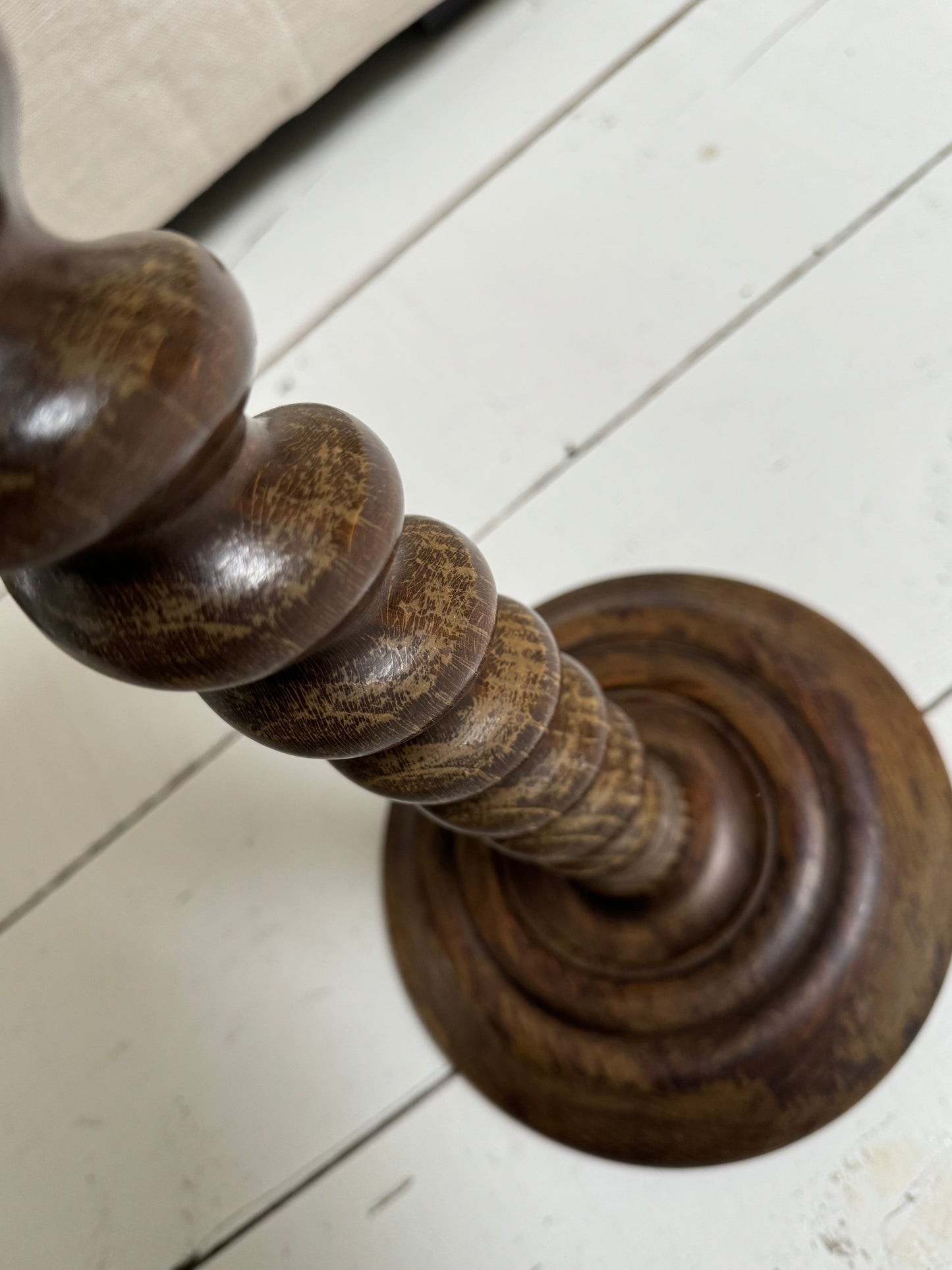 Antique French Barley Twist Small Side Table