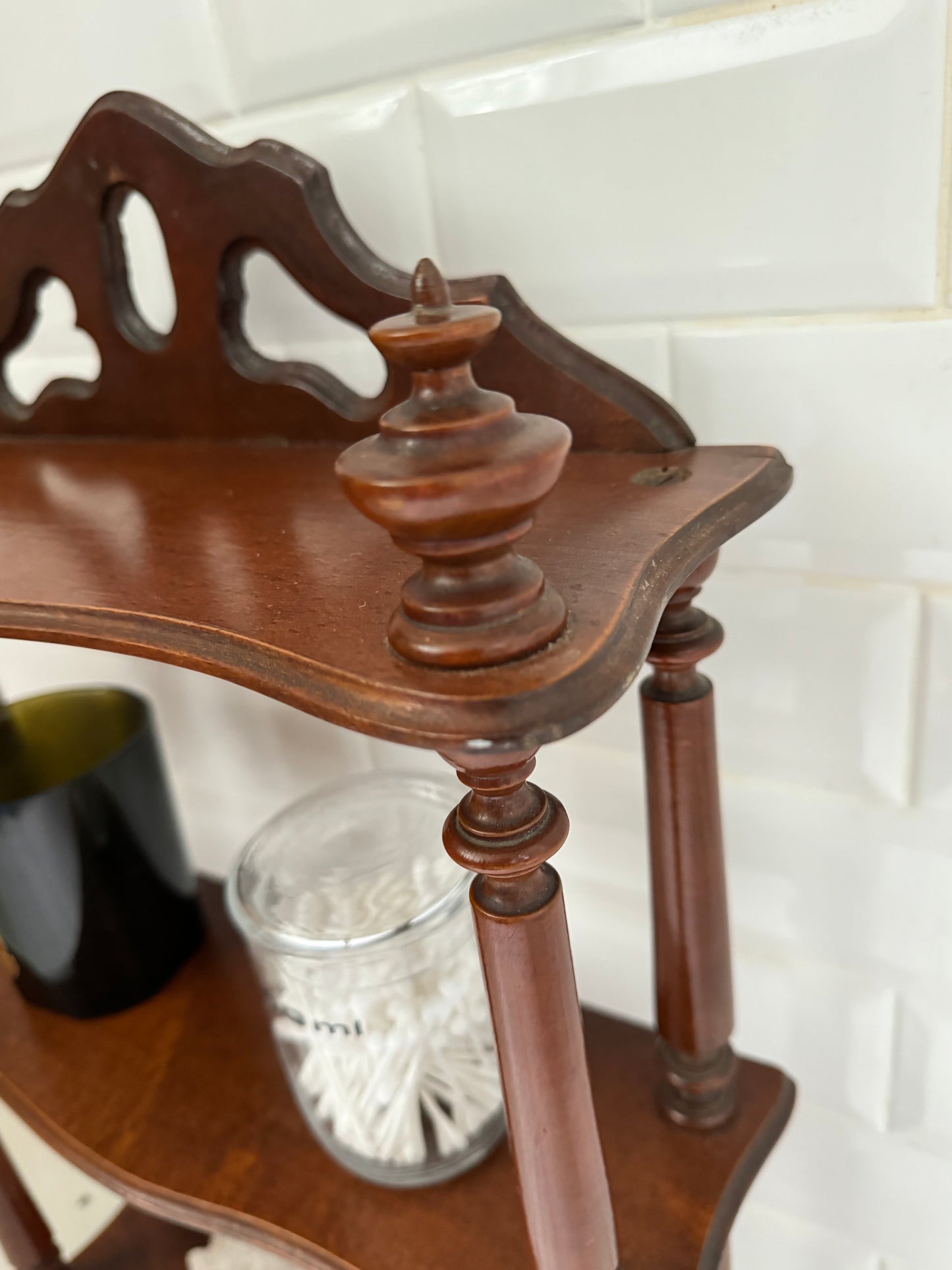 Antique French Mahogany Shelves