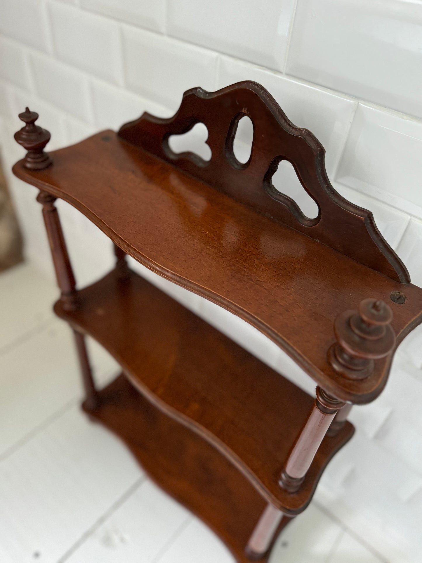 Antique French Mahogany Shelves