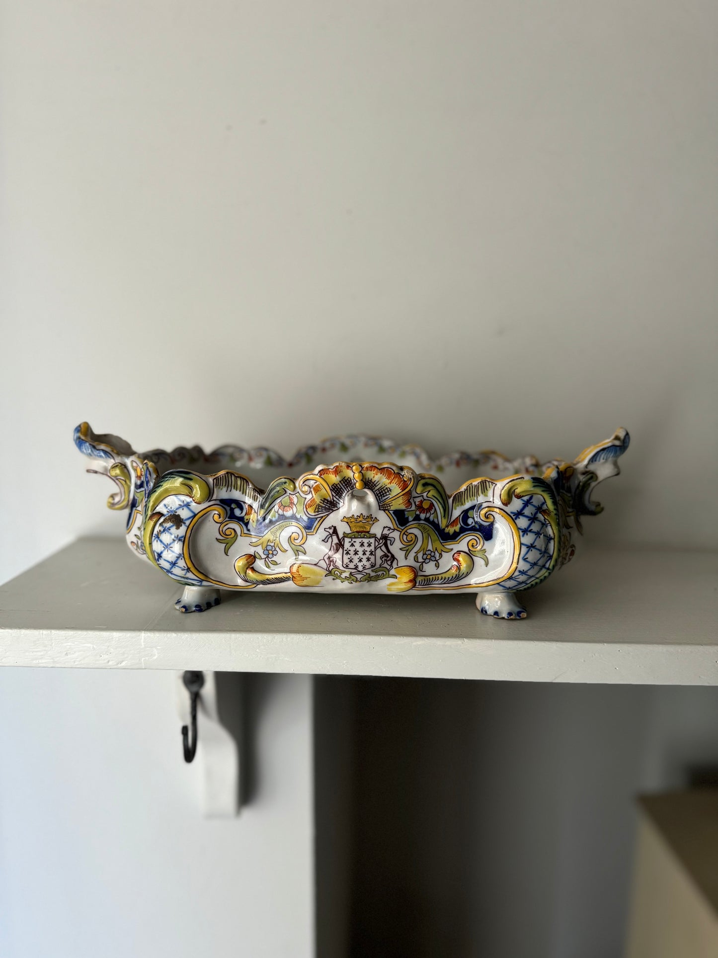Antique French Early 20th Century Faience Jardinière