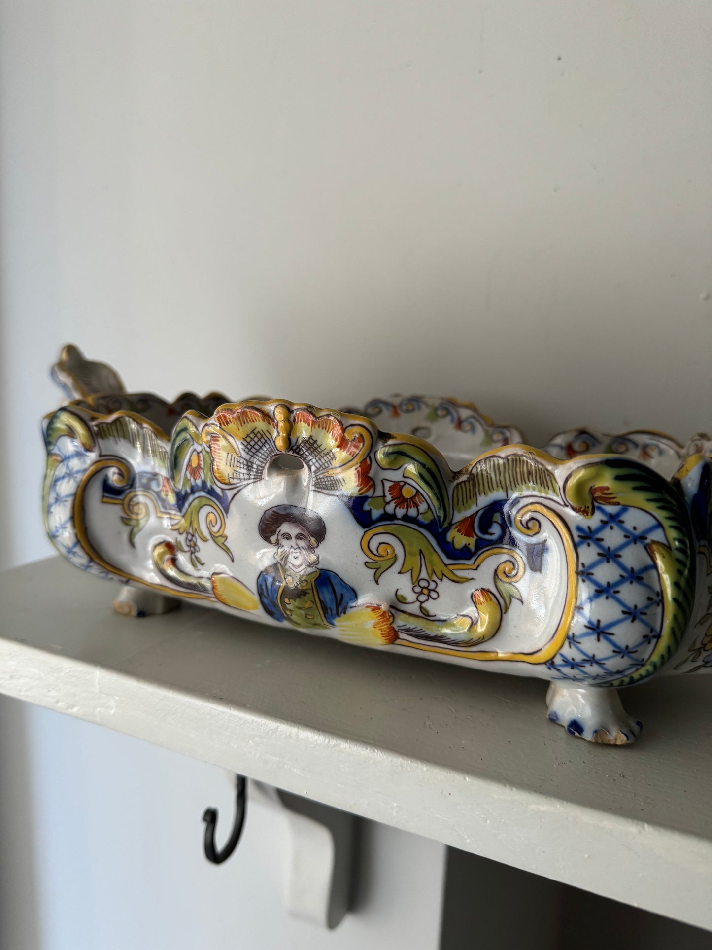 Antique French Early 20th Century Faience Jardinière