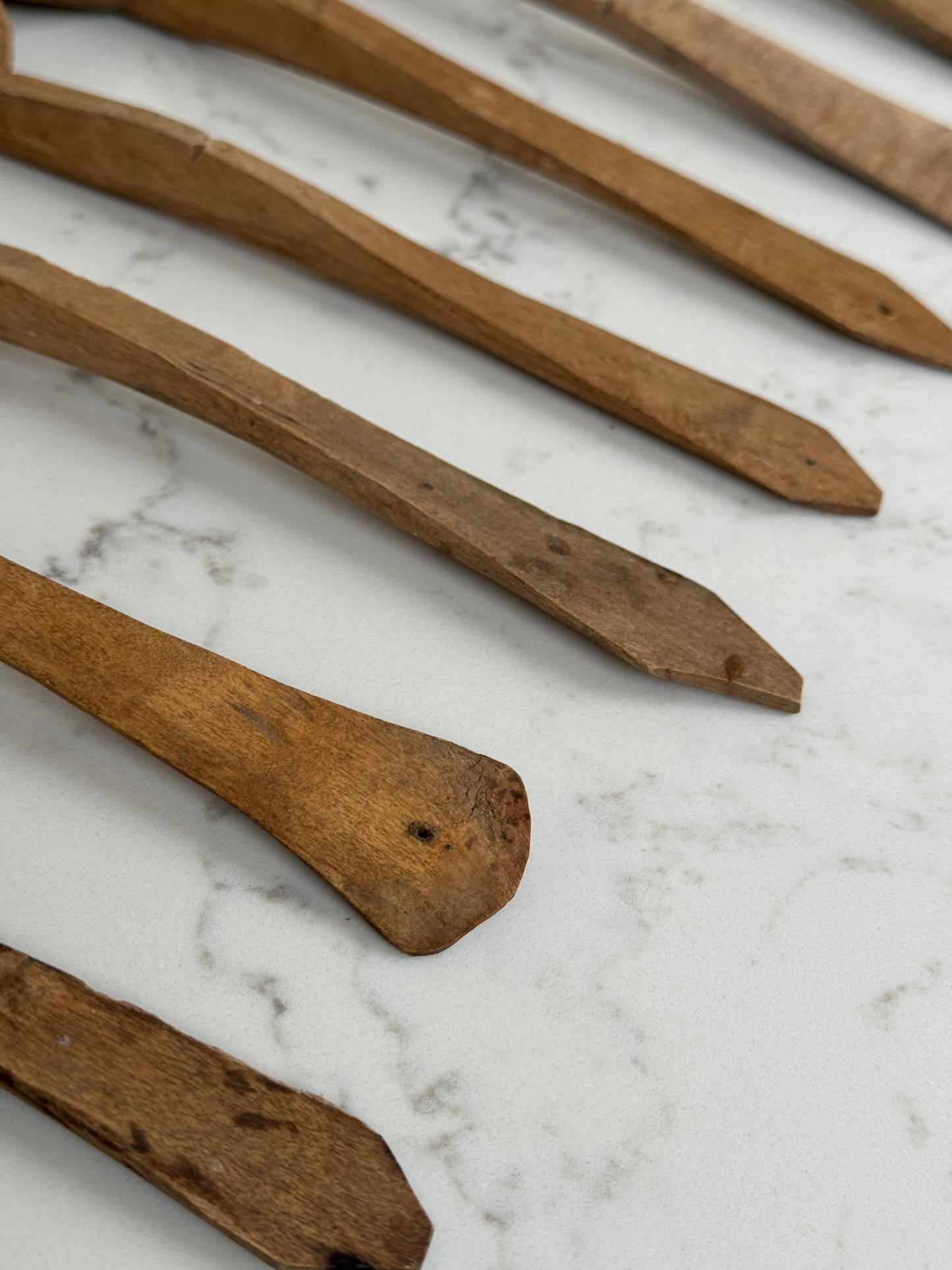 Vintage Hand Carved Wooden Spoons