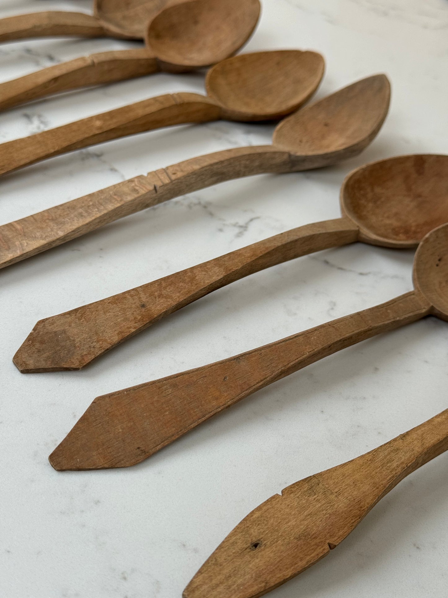 Vintage Hand Carved Wooden Spoons