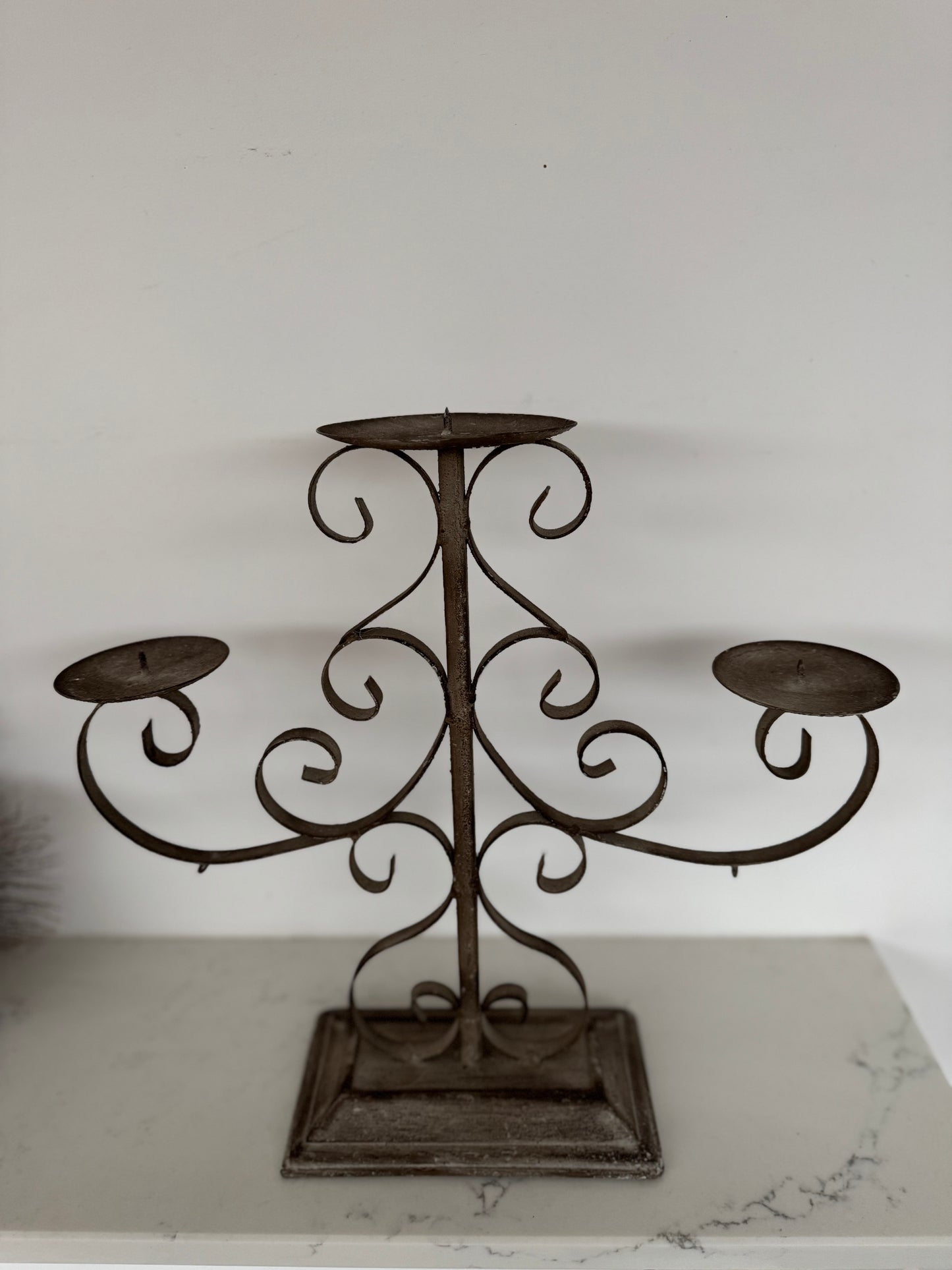 Vintage Scroll Candelabra