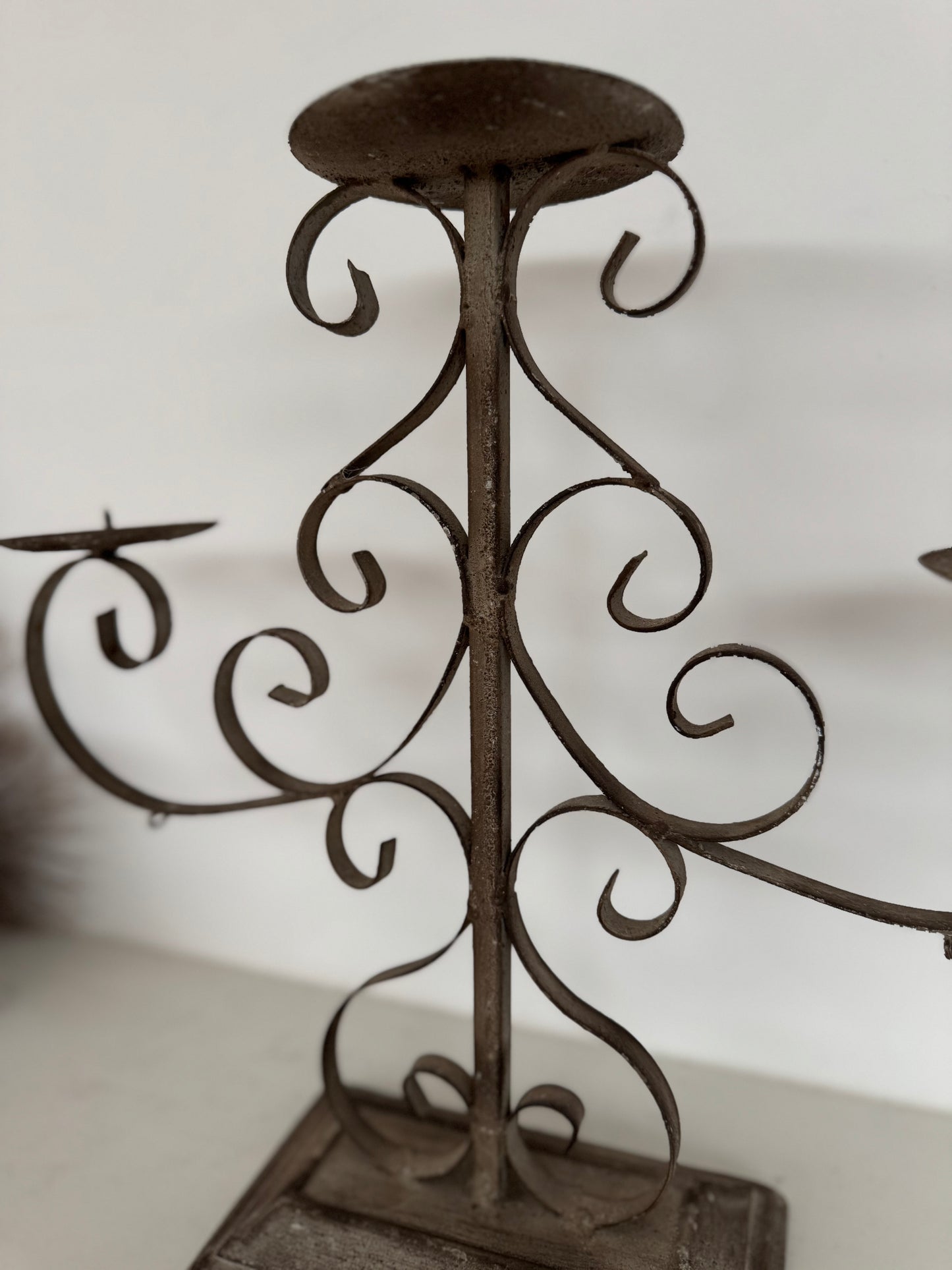 Vintage Scroll Candelabra