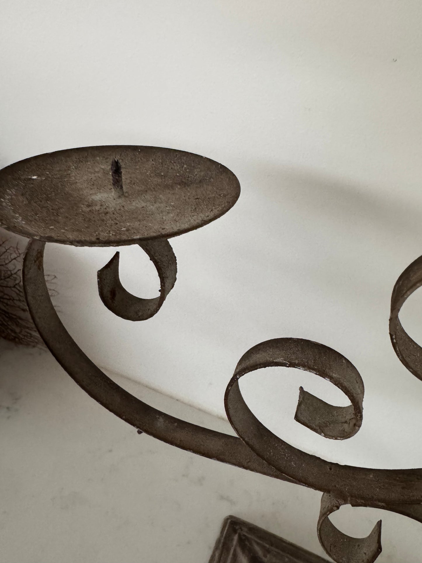 Vintage Scroll Candelabra