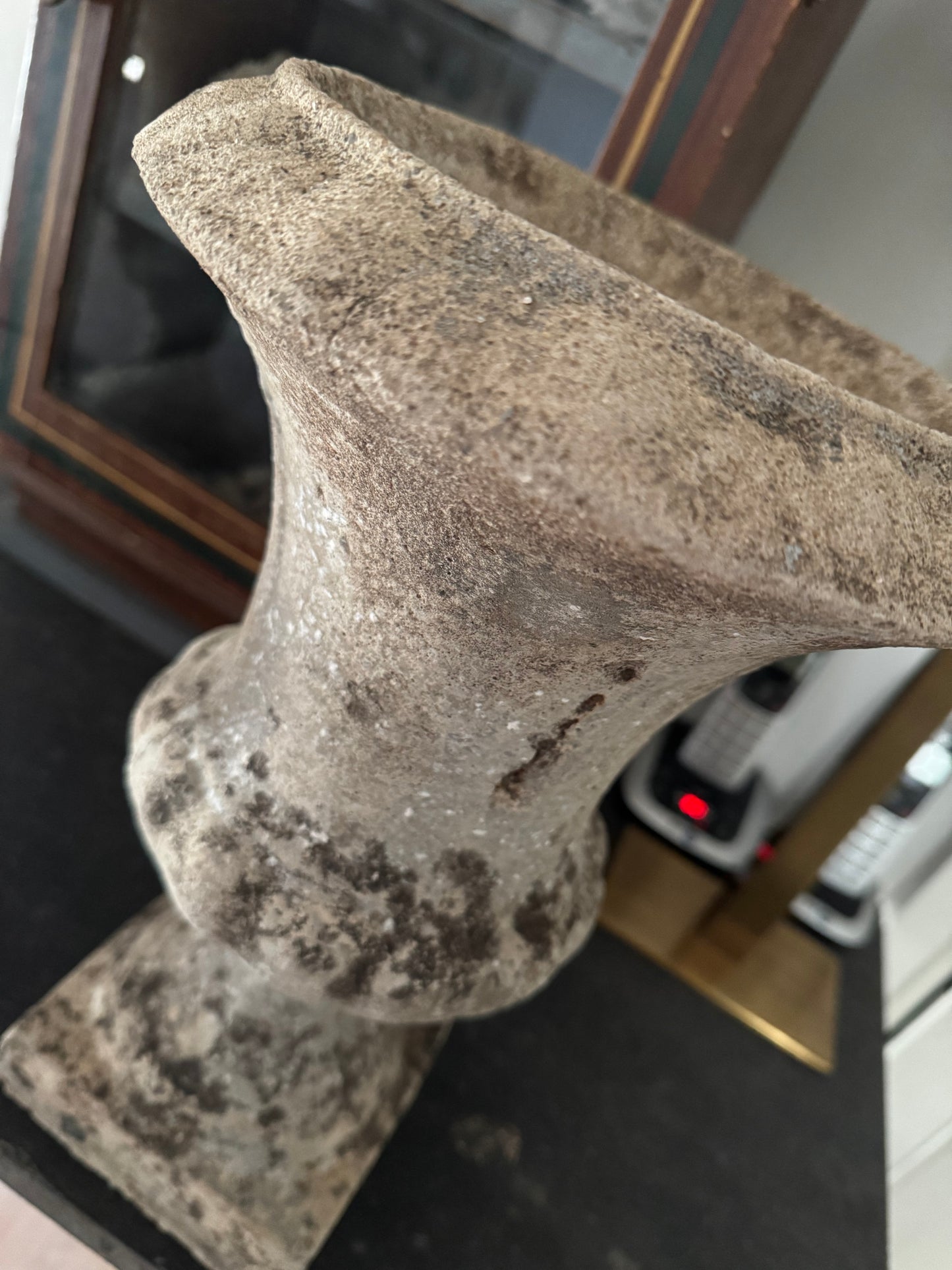 Classic Pair of Vintage French Stone Urns