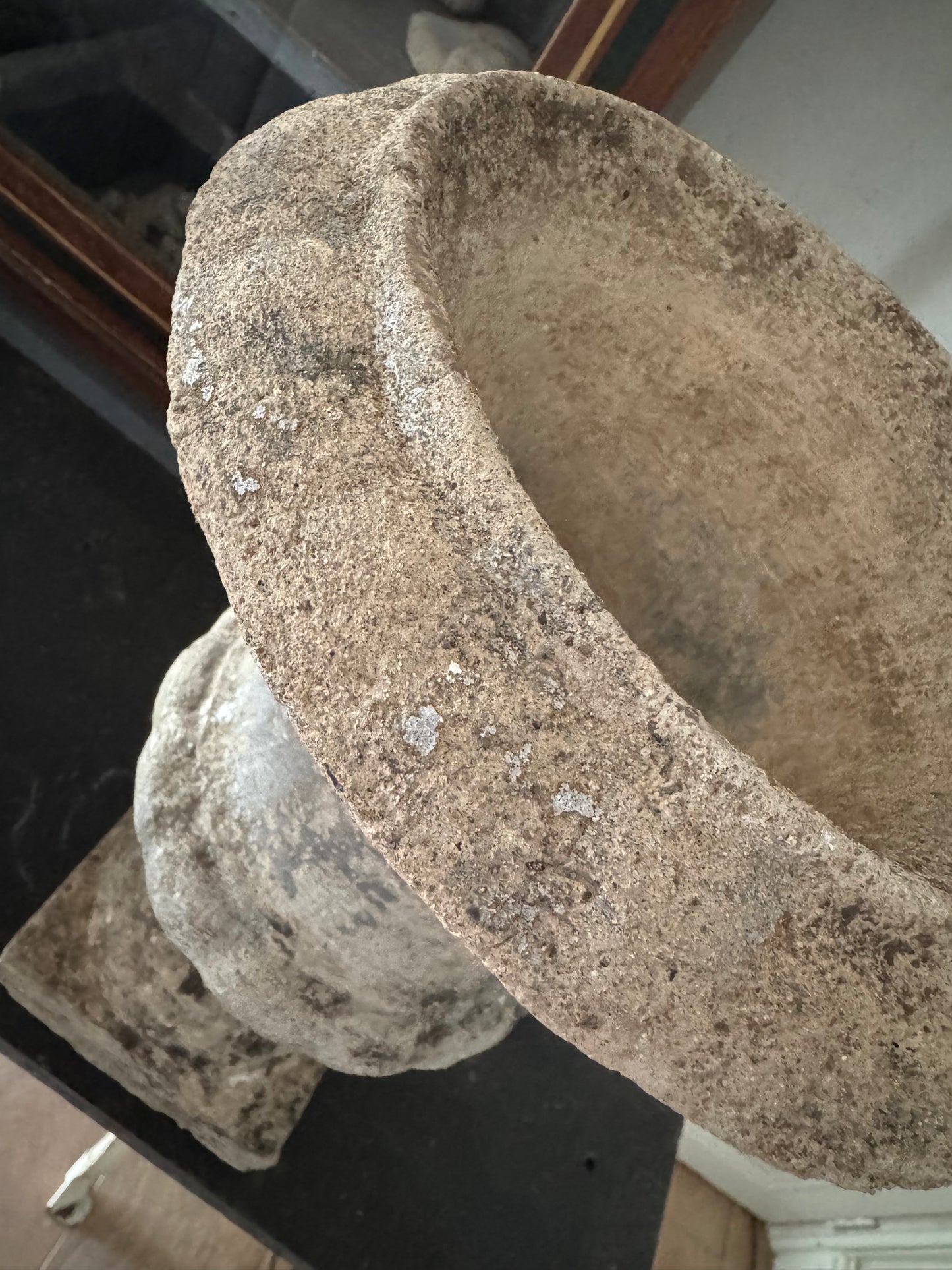 Classic Pair of Vintage French Stone Urns