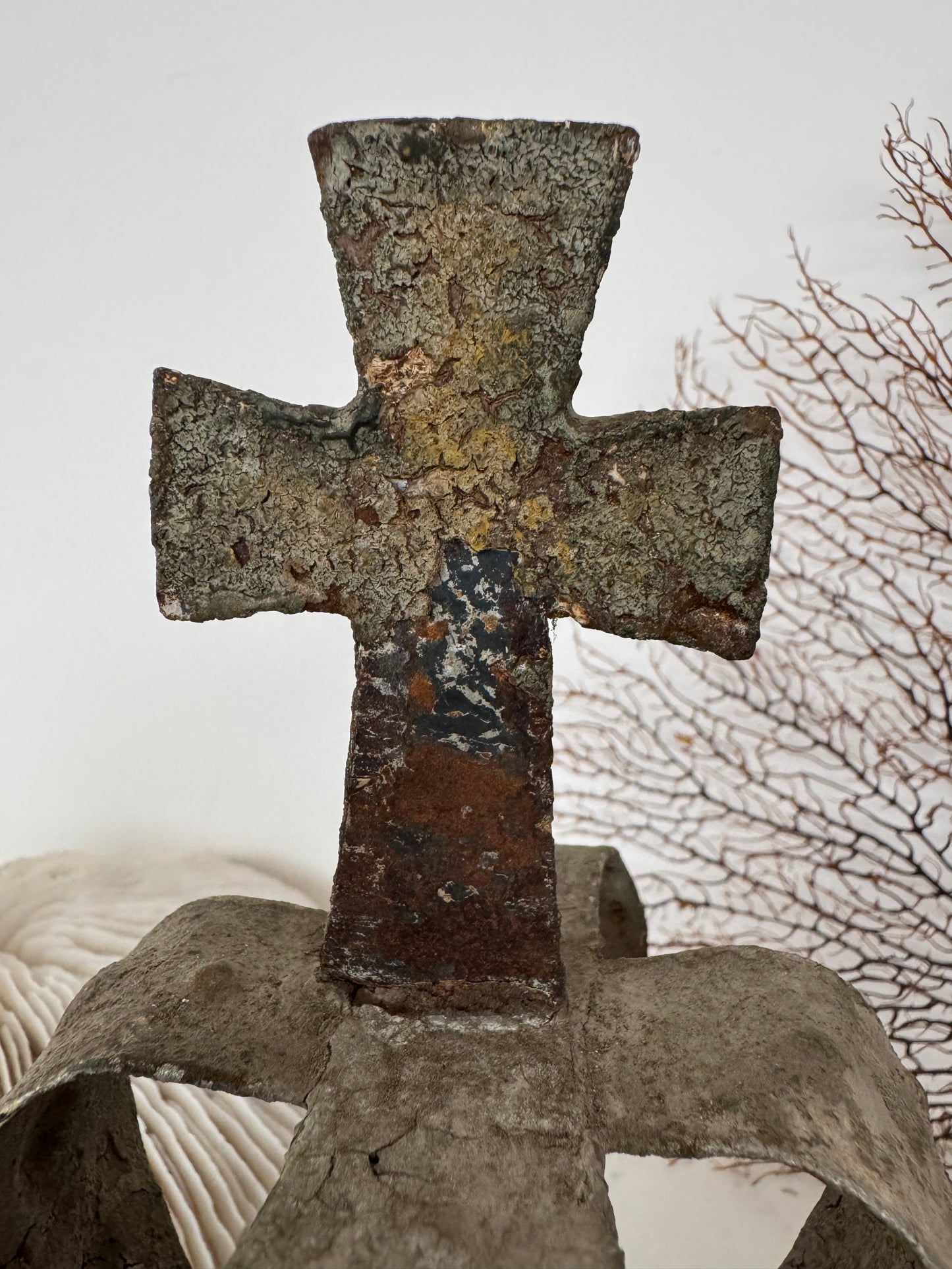 Antique Crown With Cross