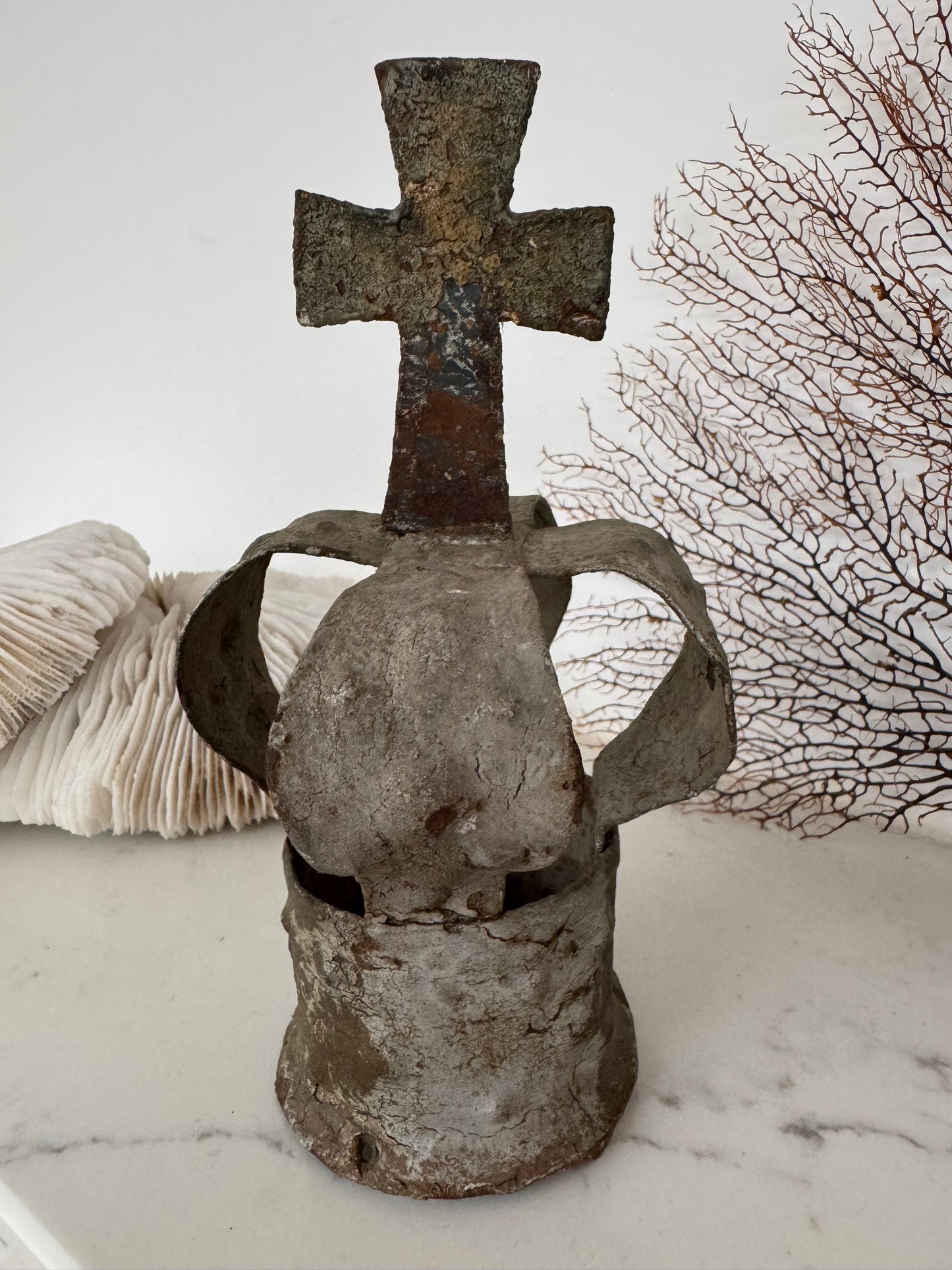 Antique Crown With Cross