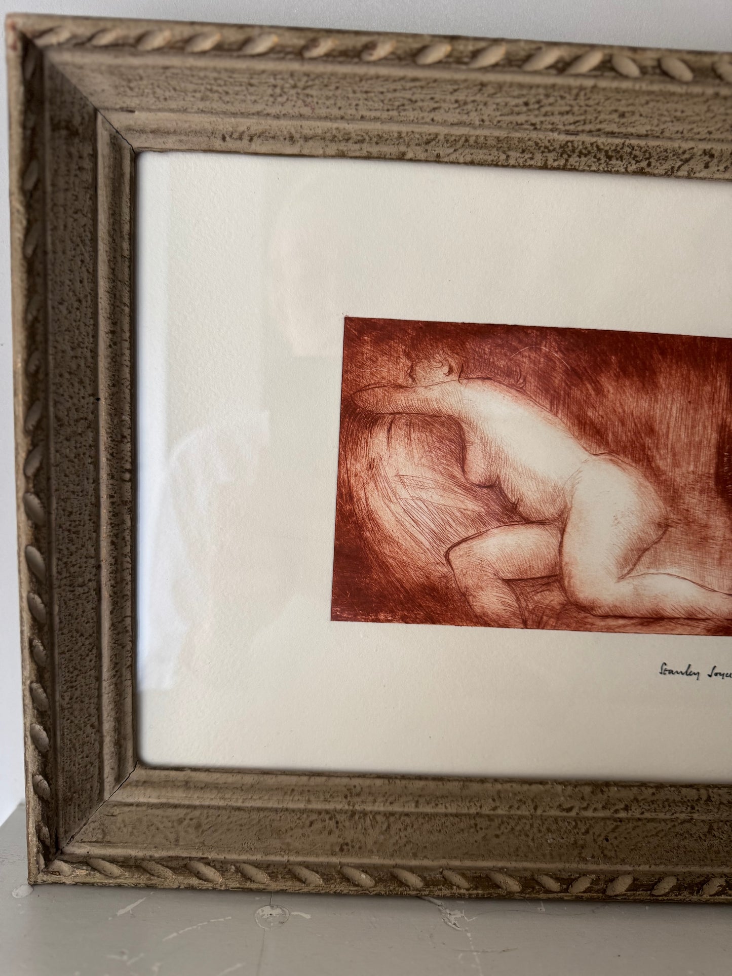 Nude Figure Study Print By Stanley Joyce