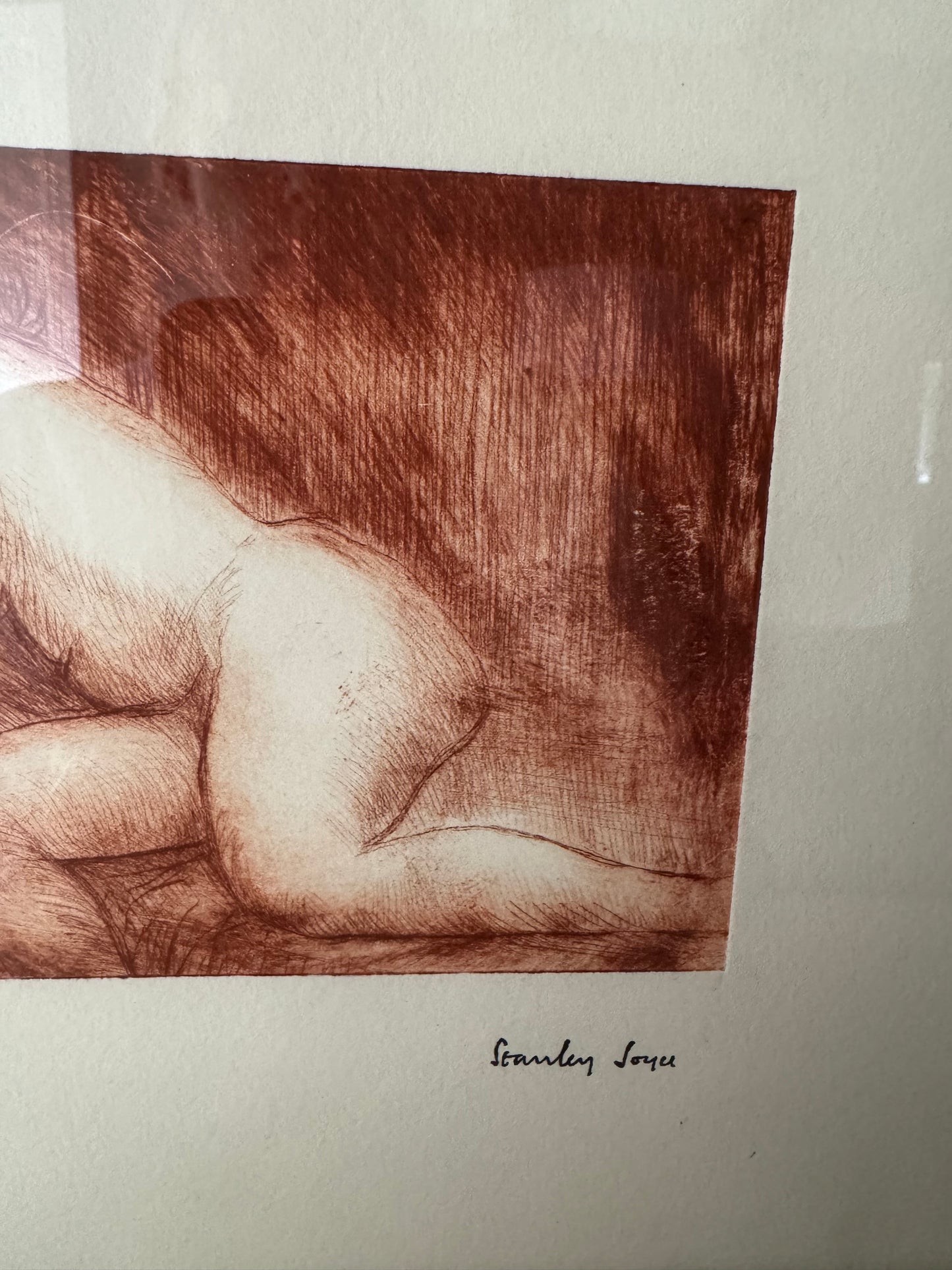 Nude Figure Study Print By Stanley Joyce