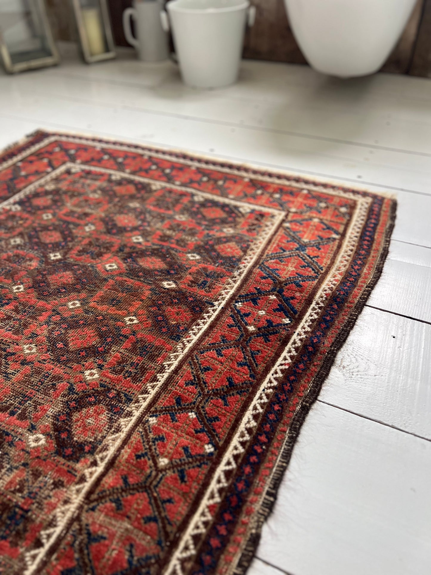 Beautiful Old Country House Kazak Rug