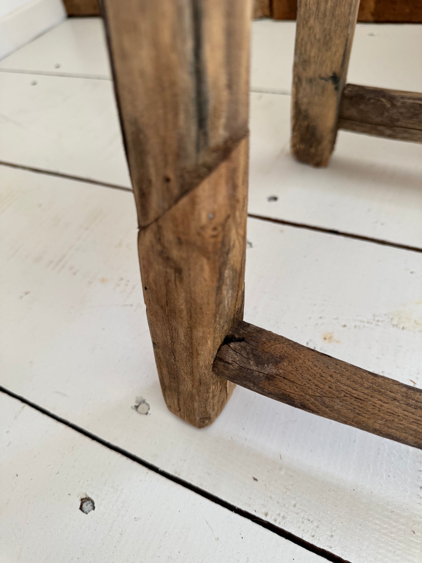 Vintage Elm Rustic Stool