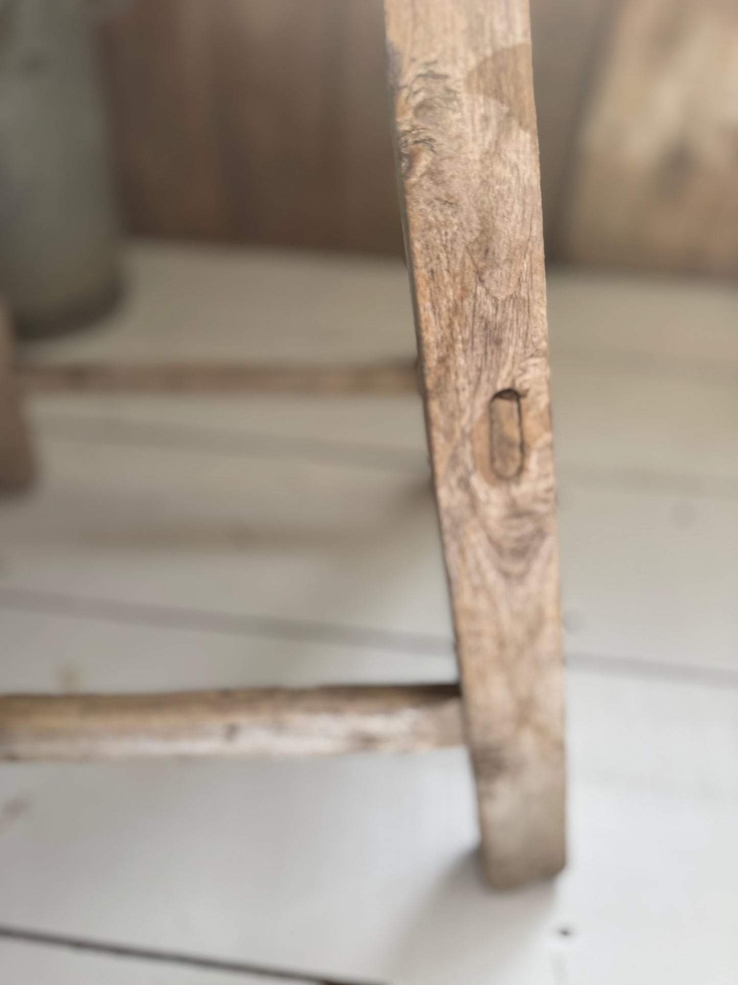 Vintage Elm Rustic Stool