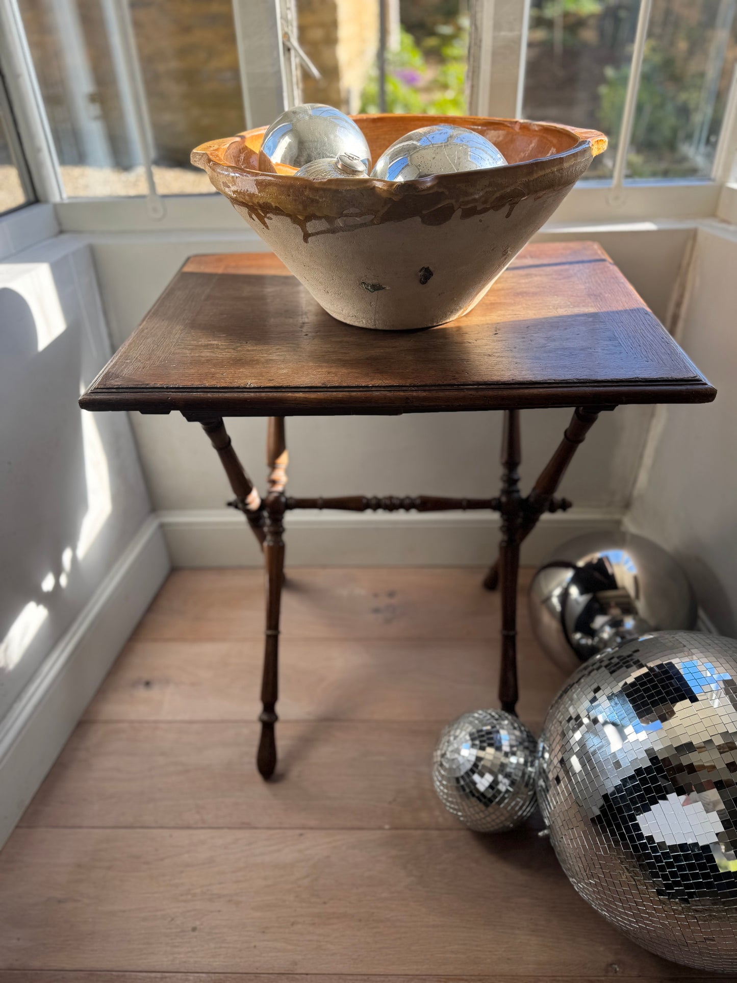 Antique French Walnut Folding Table