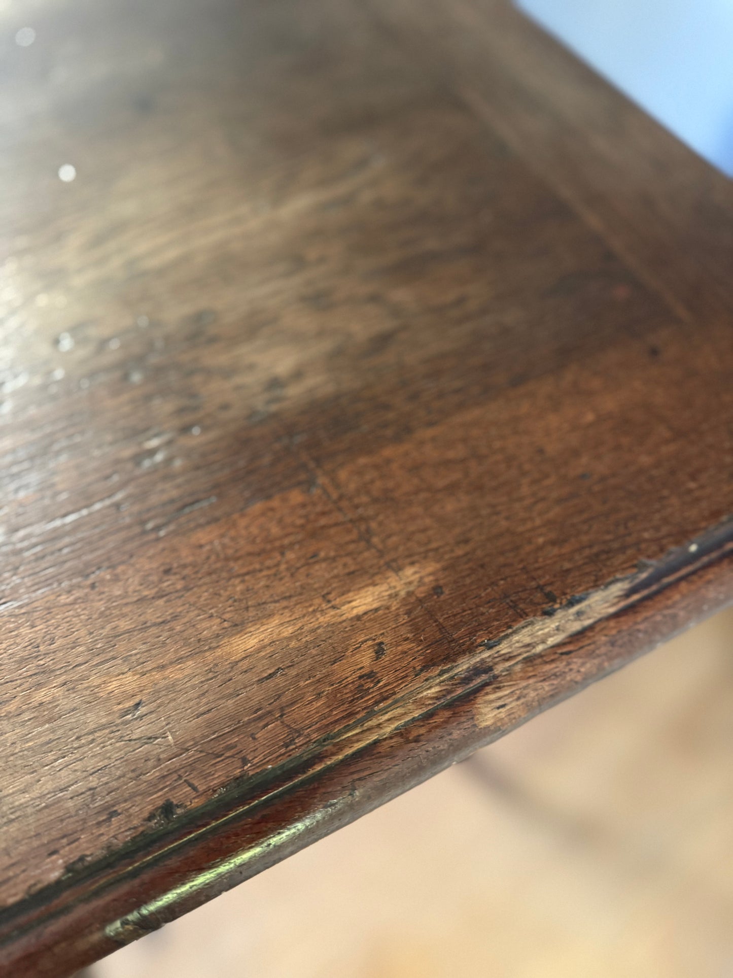 Antique French Walnut Folding Table