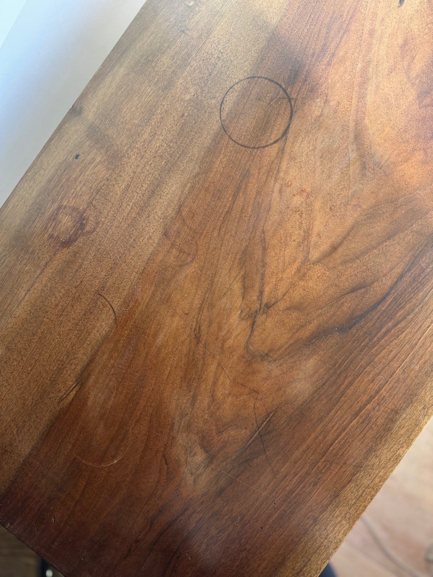 Antique French Walnut Side Table