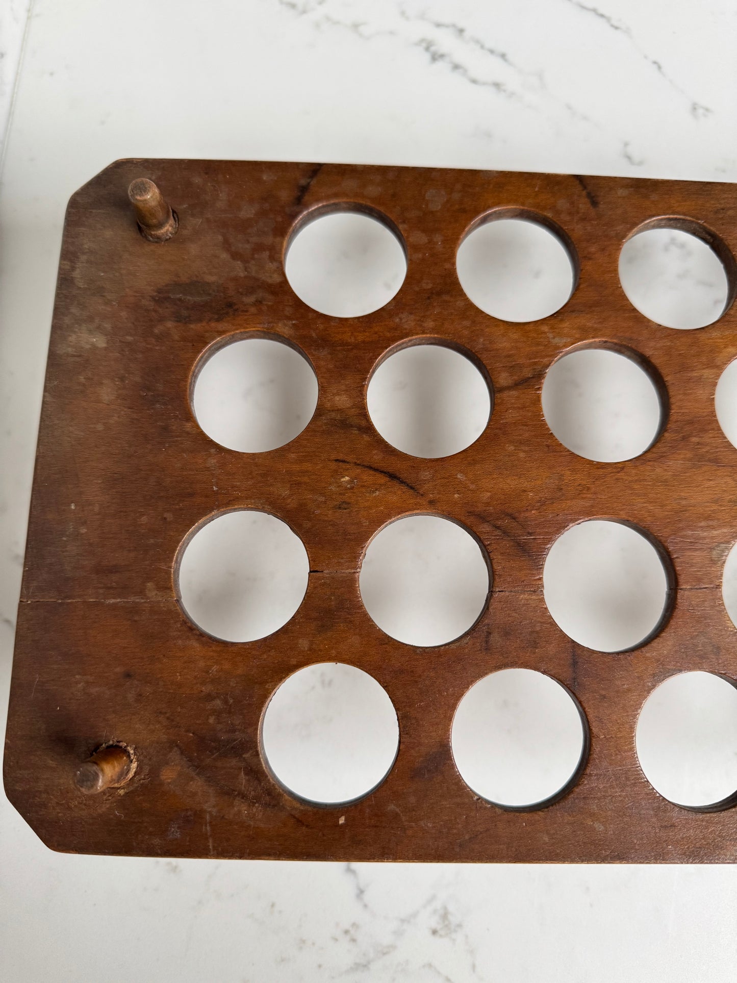 Antique Wooden Egg Rack