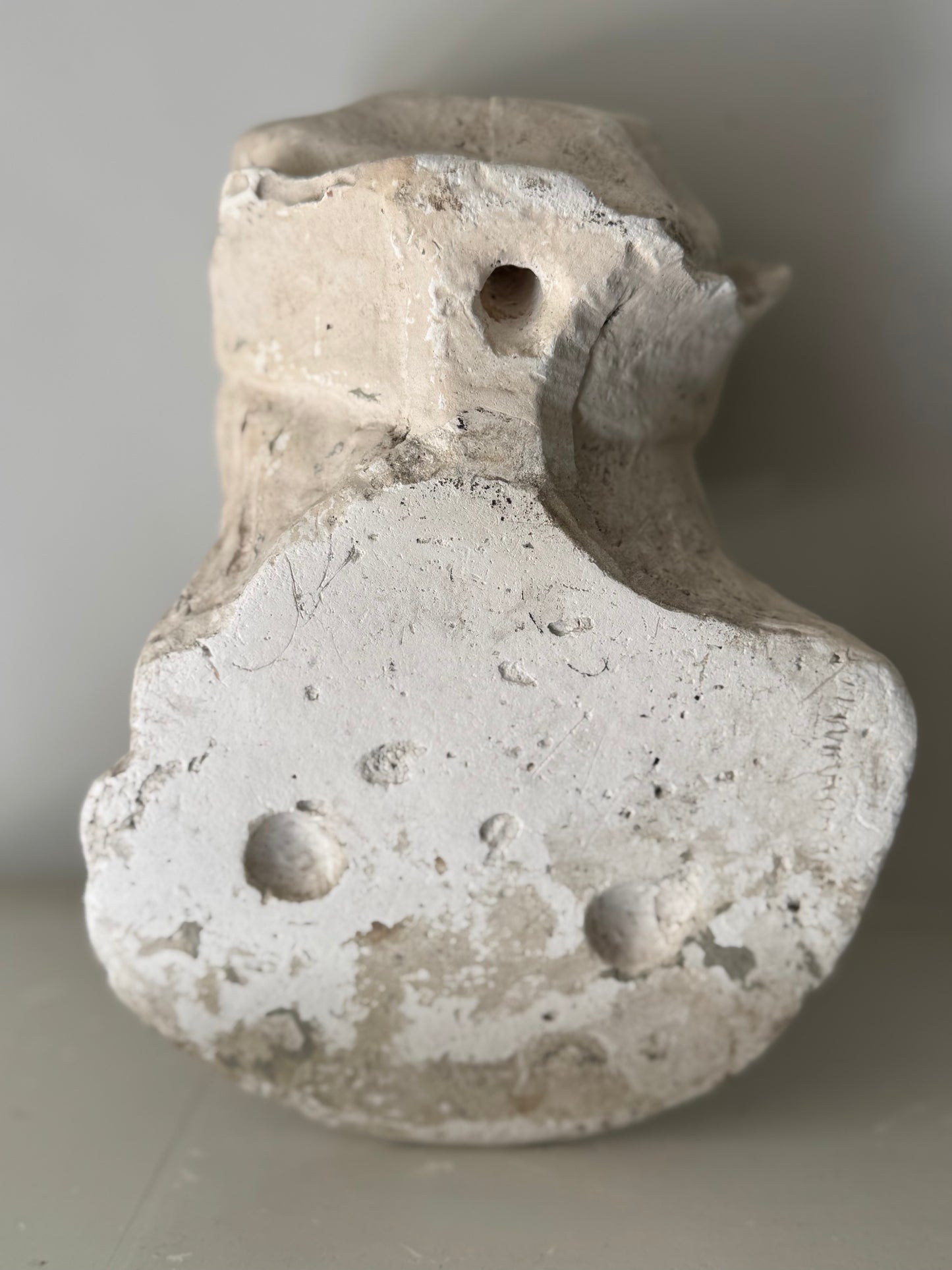 Antique French Plaster Female Bust