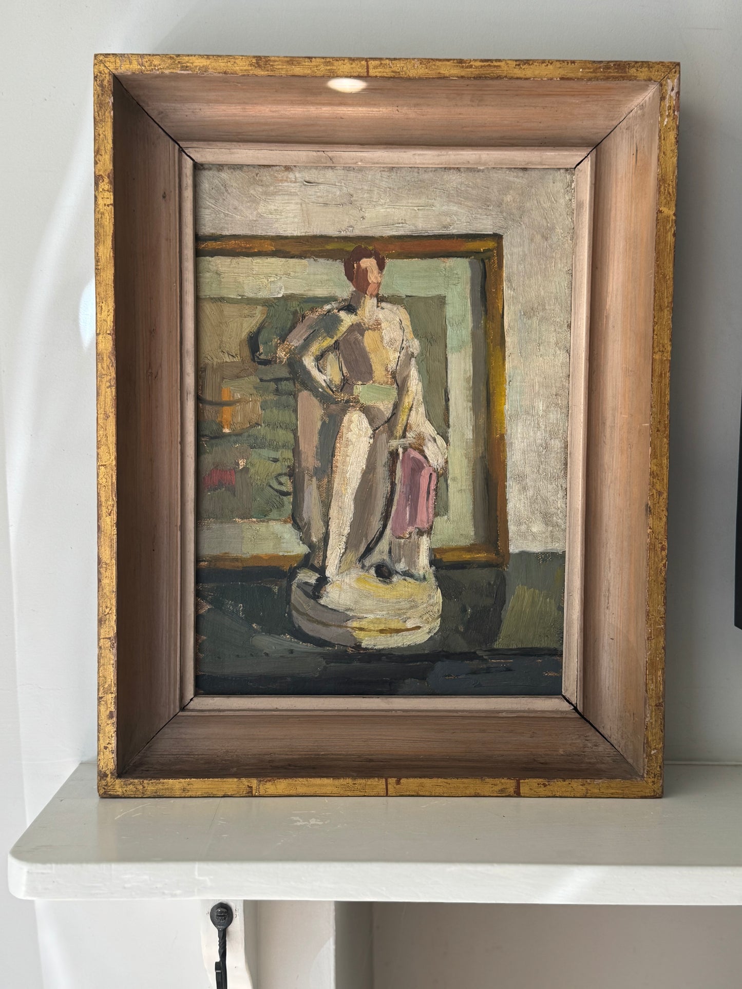 Beautiful Mid Century Framed Still Life Oil On Canvas