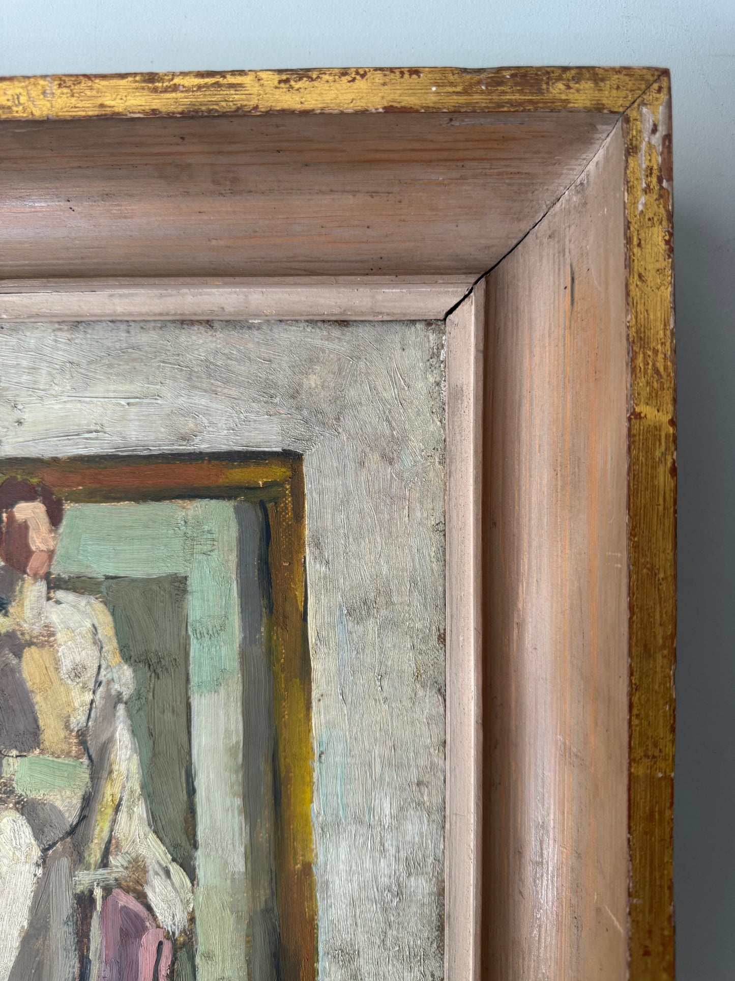 Beautiful Mid Century Framed Still Life Oil On Canvas