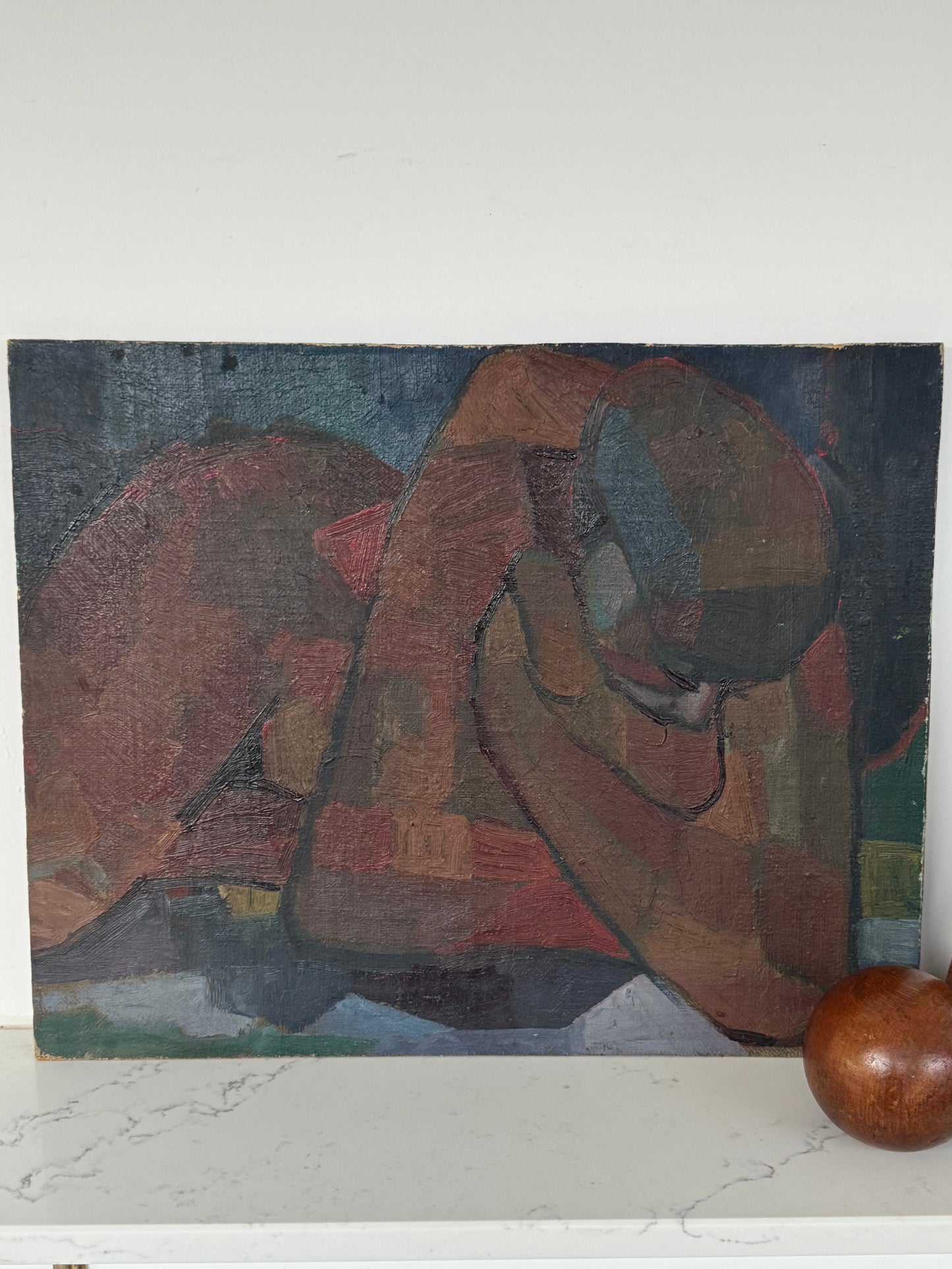 Mid Century French Cubist Nude Study