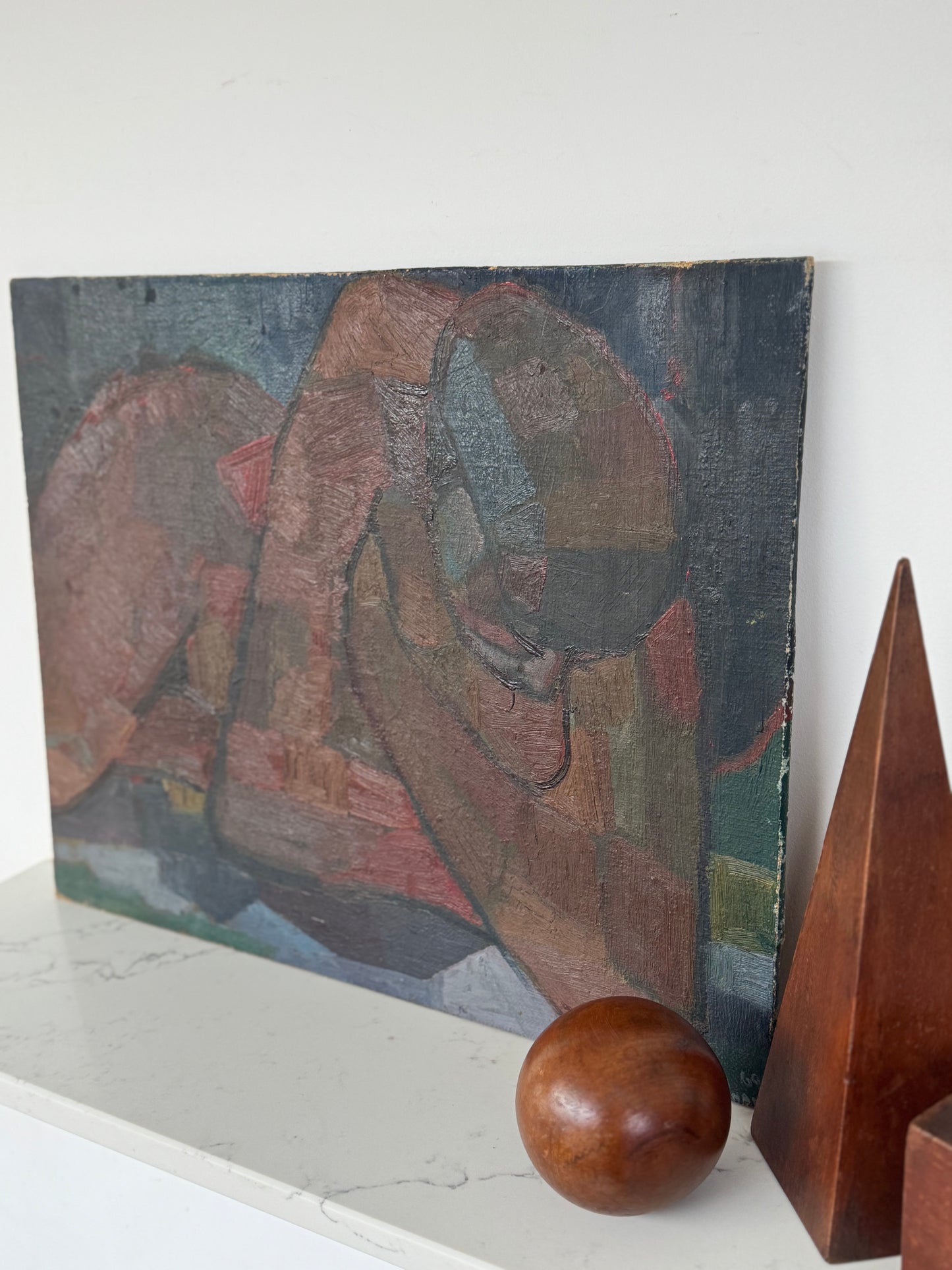 Mid Century French Cubist Nude Study