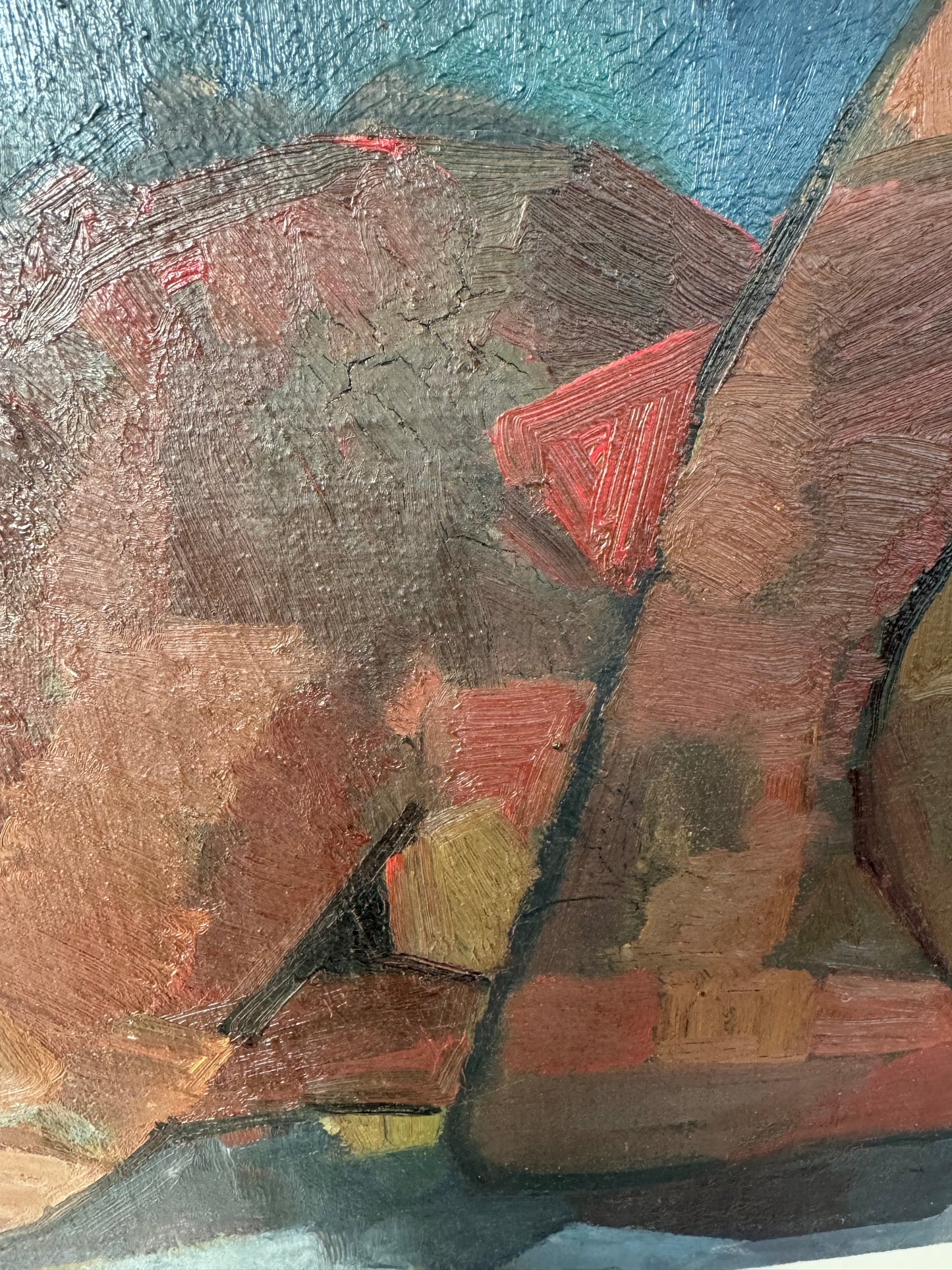Mid Century French Cubist Nude Study