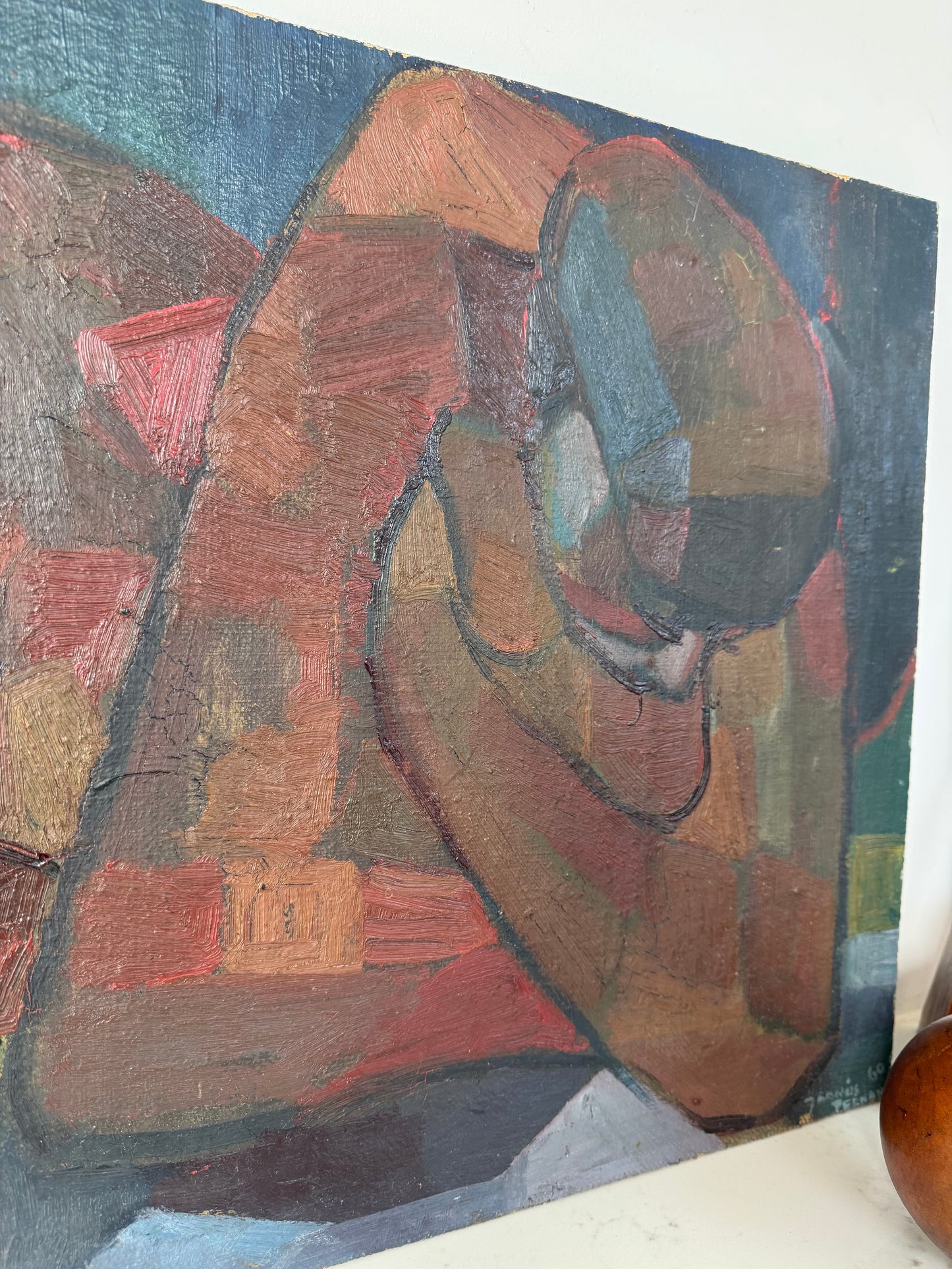 Mid Century French Cubist Nude Study