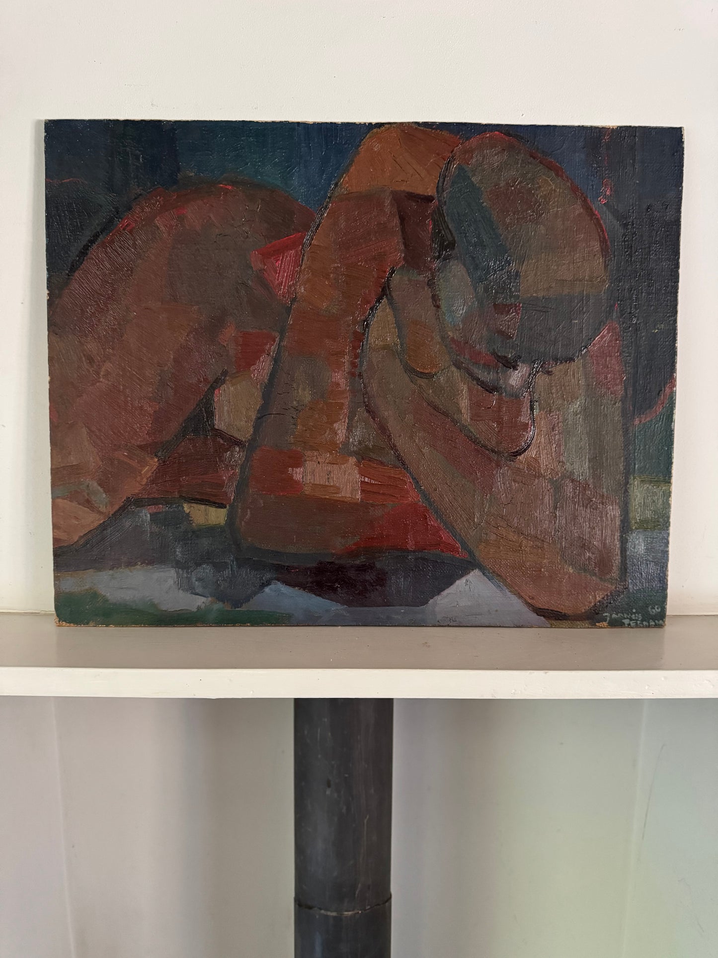 Mid Century French Cubist Nude Study