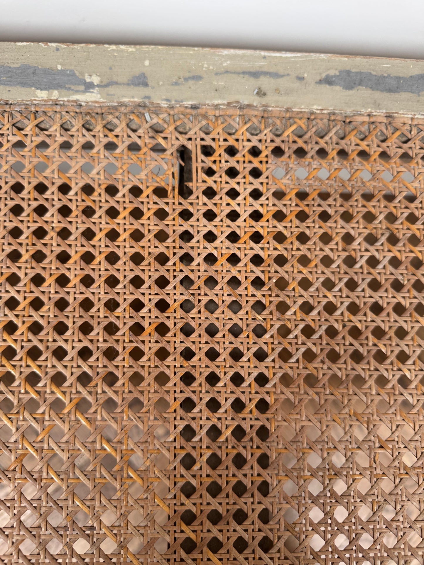 Antique Louis XVI Style Caned Bench