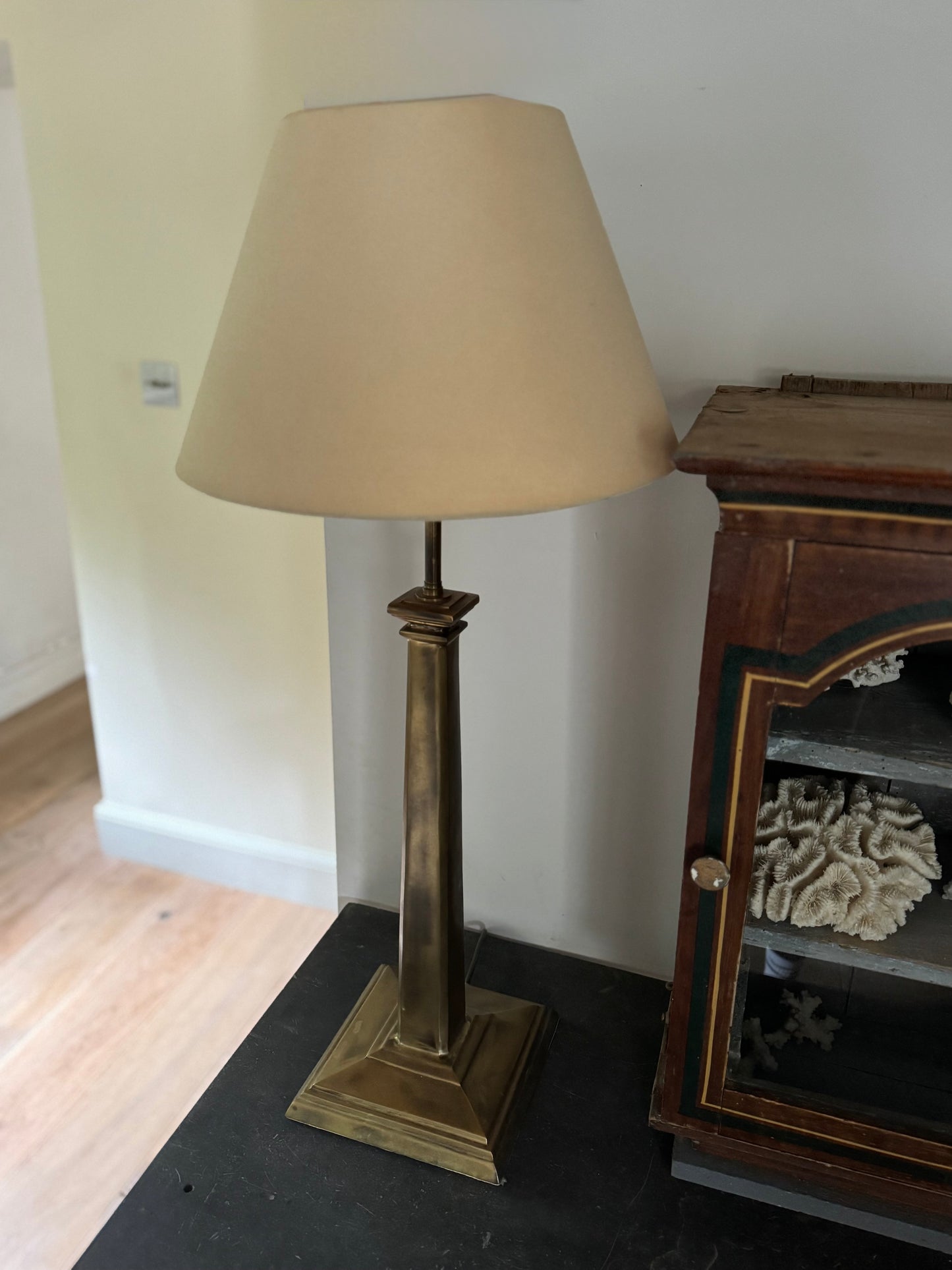 Pair Of Vintage Brass Table Lamps