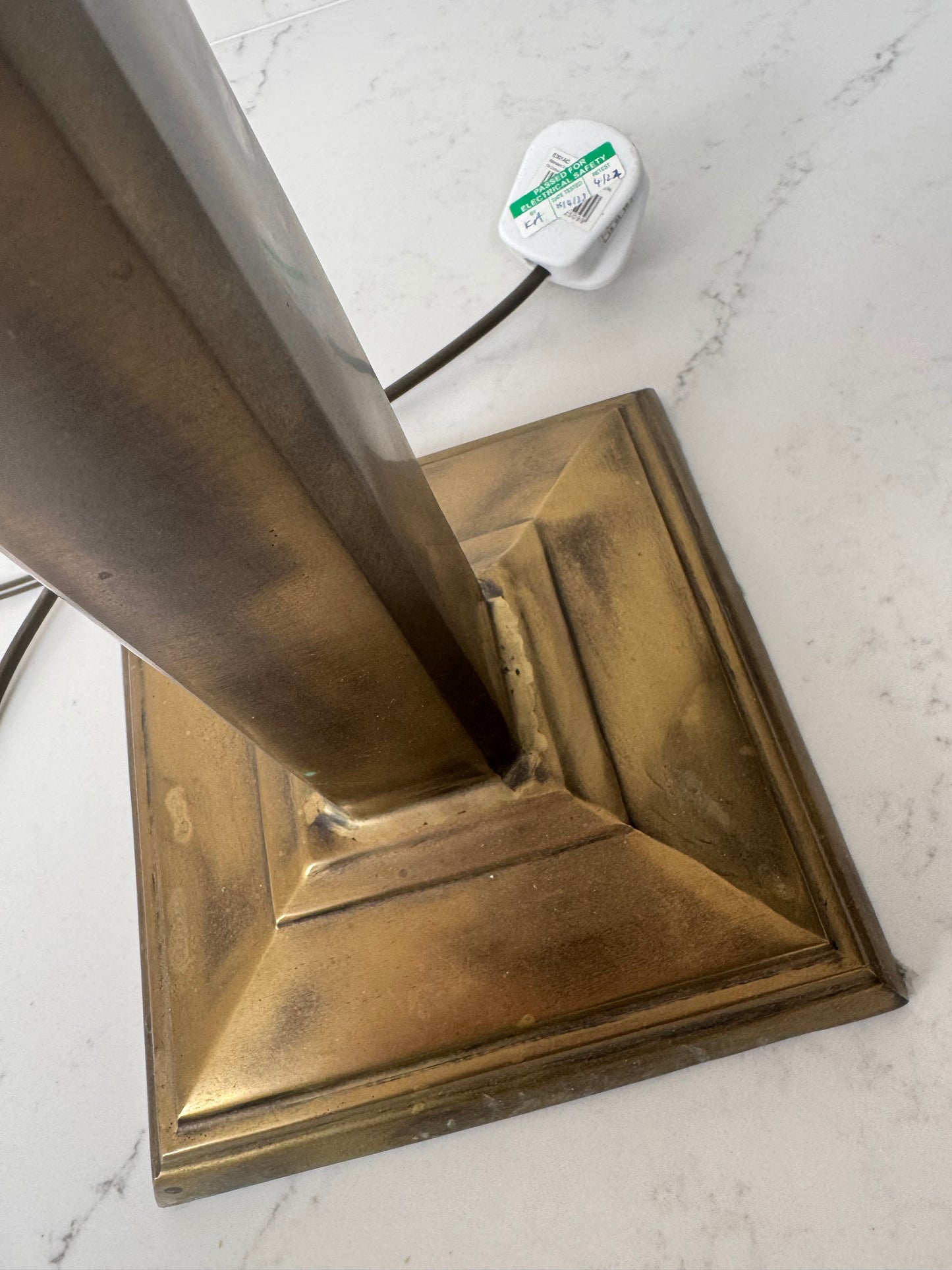 Pair Of Vintage Brass Table Lamps