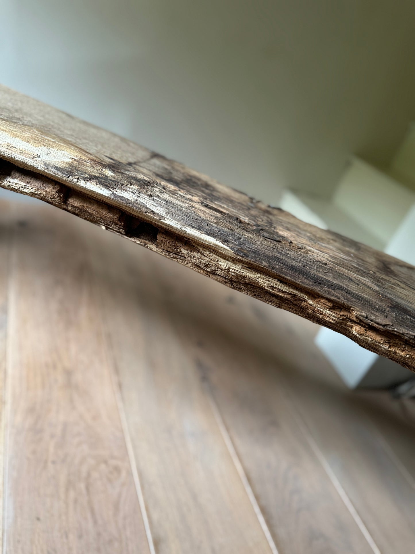 Vintage Large Primitive Pig Bench