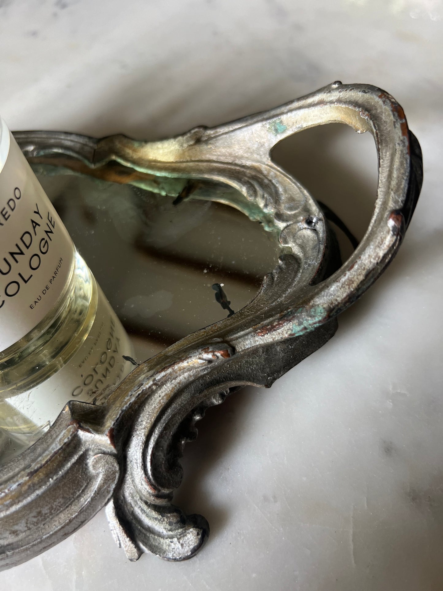 Vintage French Mirrored Tray