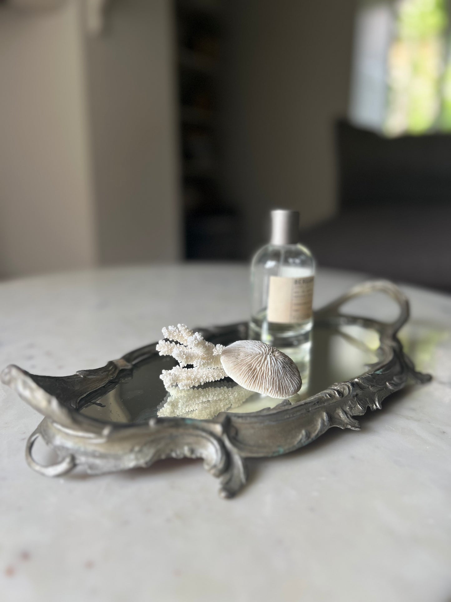 Vintage French Mirrored Tray
