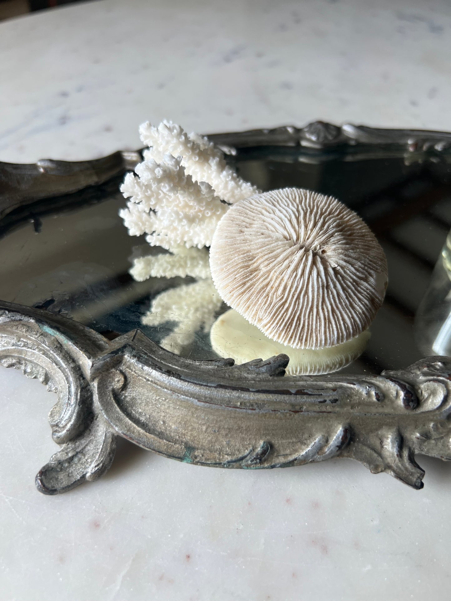 Vintage French Mirrored Tray