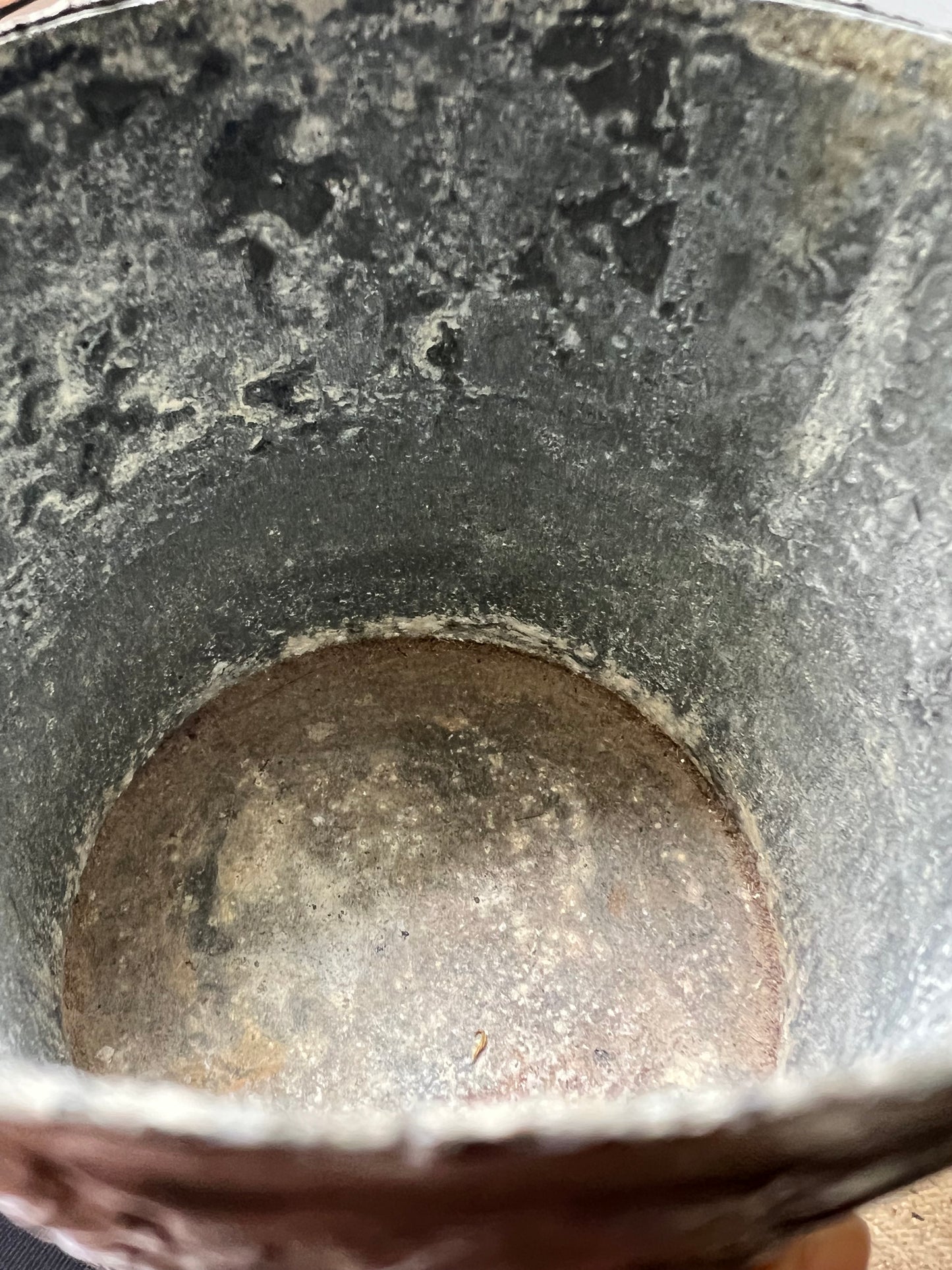 Antique Decorative Pewter Pot